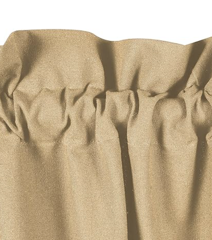 'Native Fab' 3 Pieces Window Curtain Tiers and Valance Set – Half Window Curtains Short Curtains 2 Tiers & 1 Valance Curtain