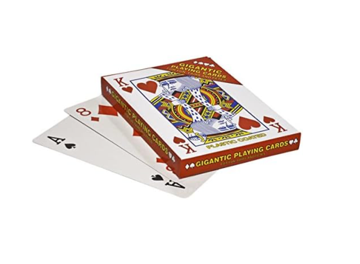 Giant Playing Cards 17cm X 12cm