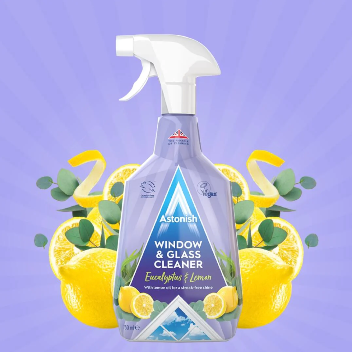 Astonish Window & Glass Cleaner Eucalyptus & Lemon - 750ml