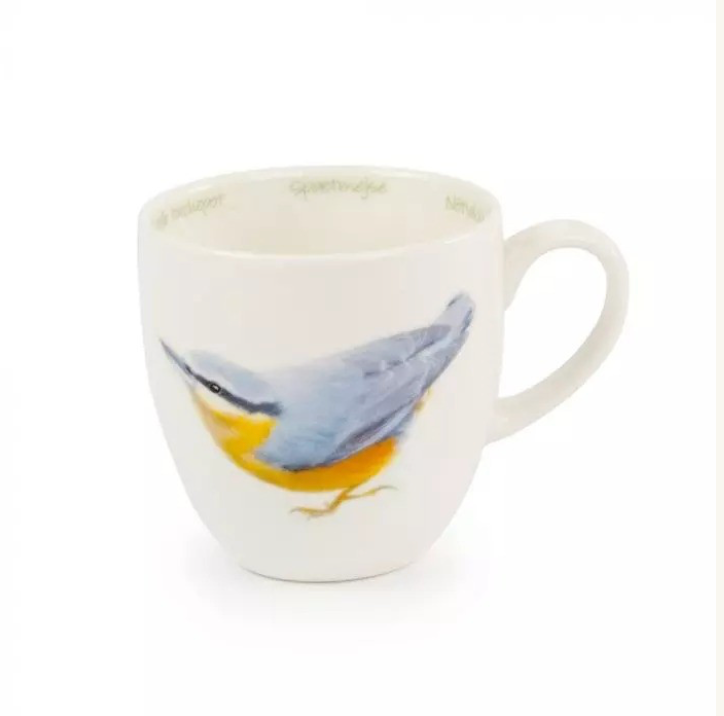 Porcelain Bird Mugs by Elwin van der Kolk