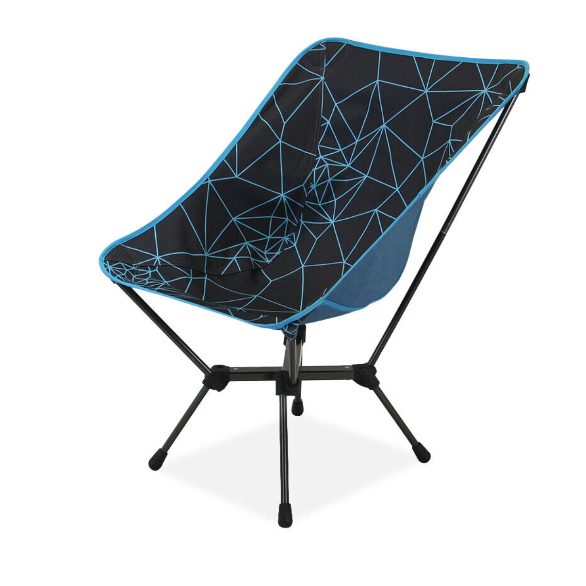 Portal Outdoor - Lightweight Folding Camping Chair - "Marbella" Black/Blue