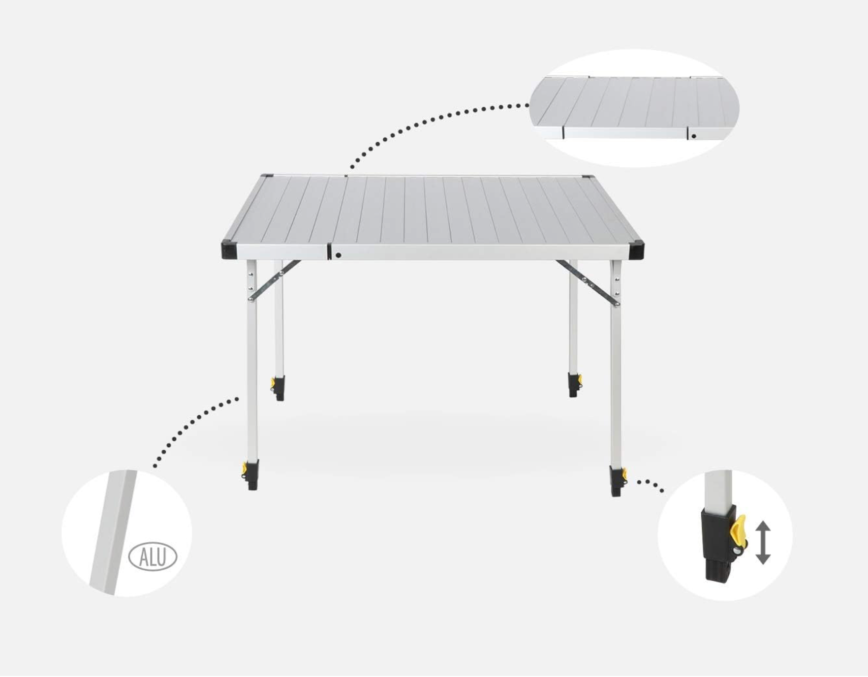 Bel Sol - Jannik Foldable Portable Camping Table