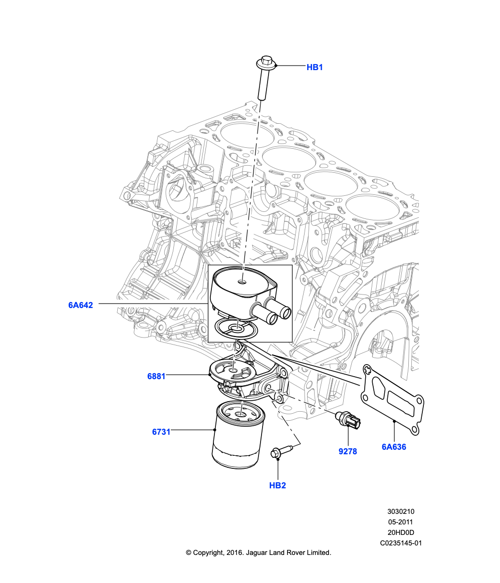 Land Rover Oil Filter