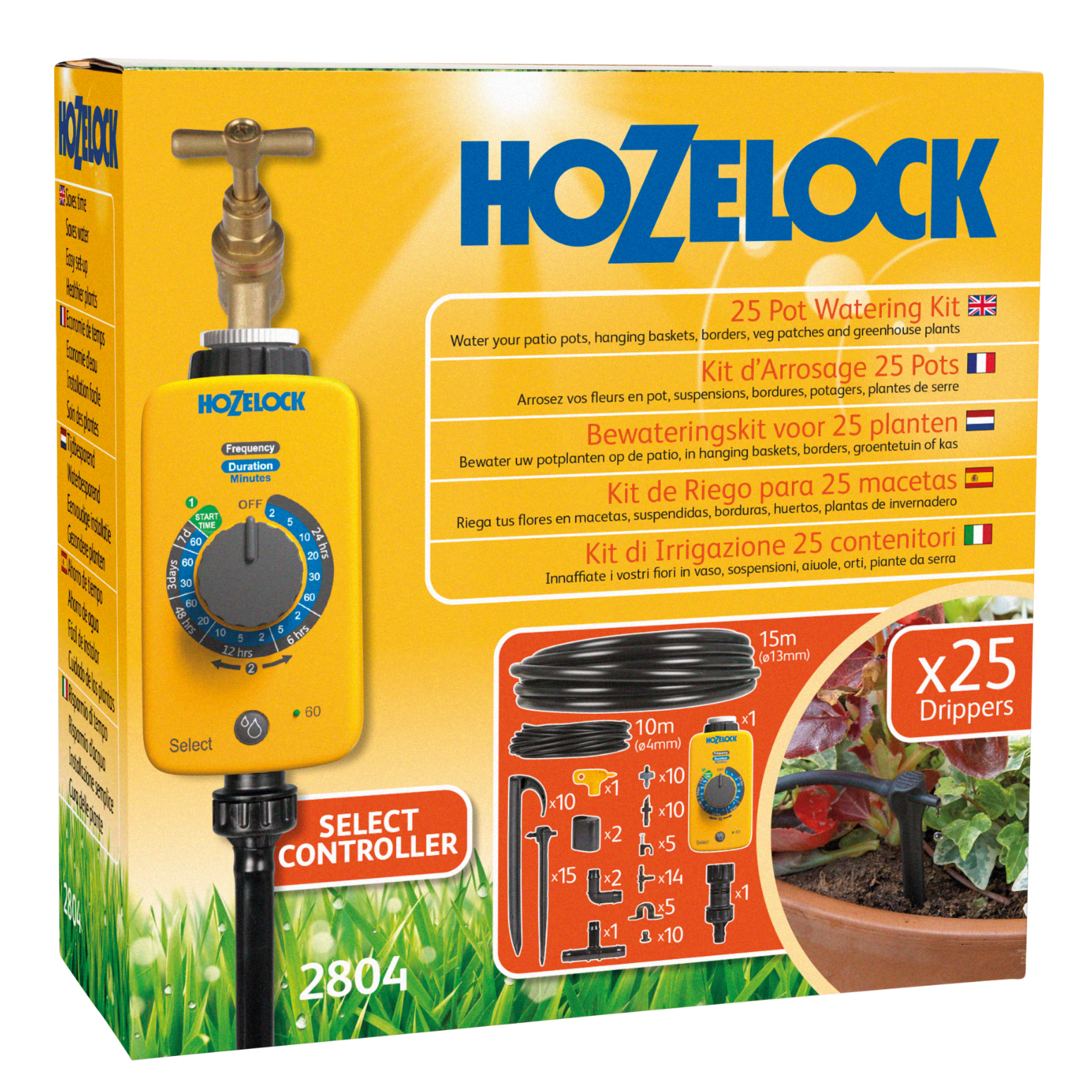 Hozelock 2804 25 Pot Watering Kit - worn / damaged packaging