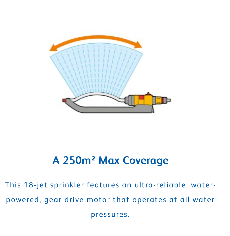 Hozelock Rectangular Sprinkler Plus - 250m²