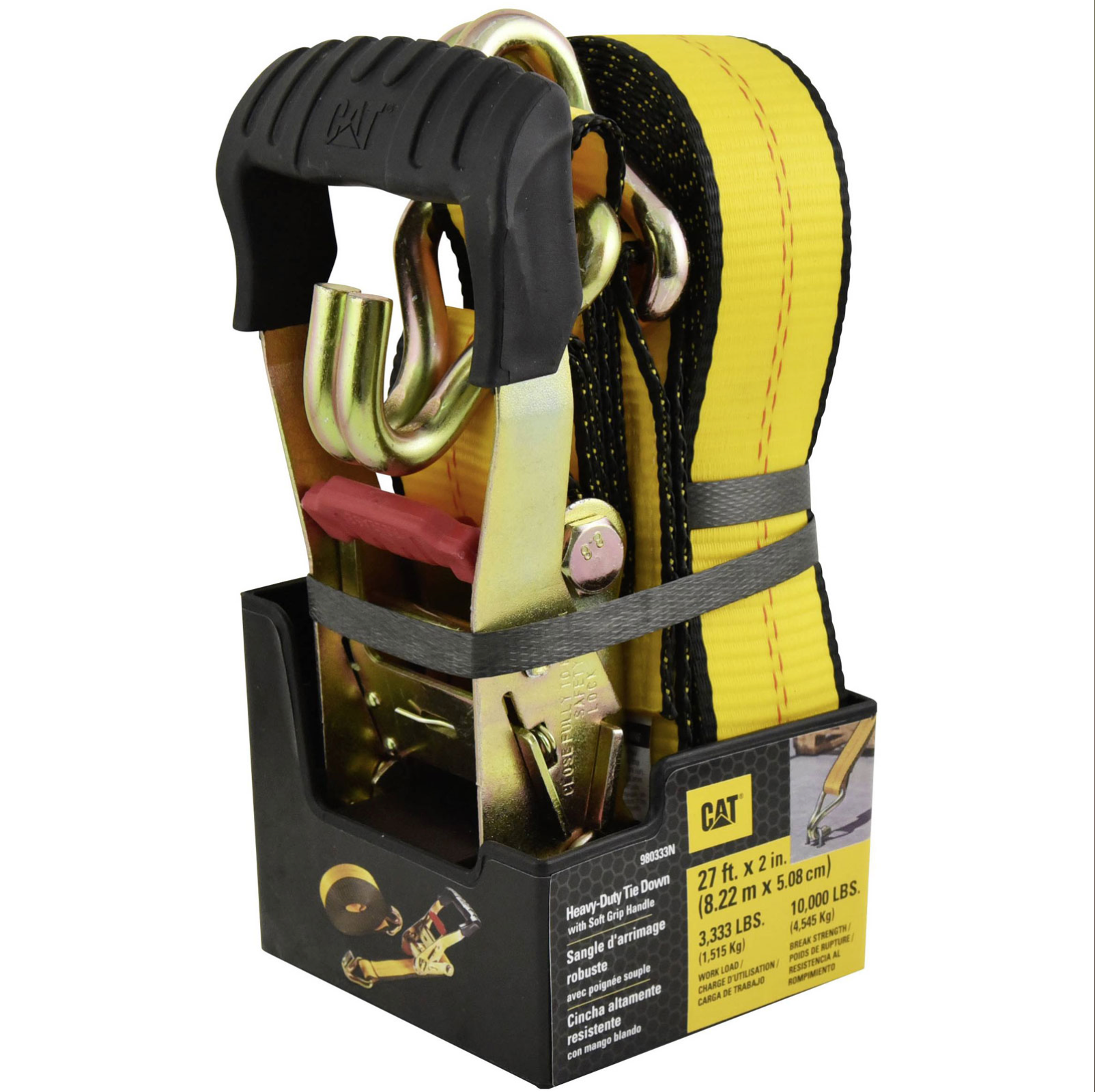 Caterpillar Heavy Duty Ratchet Strap Tie Down