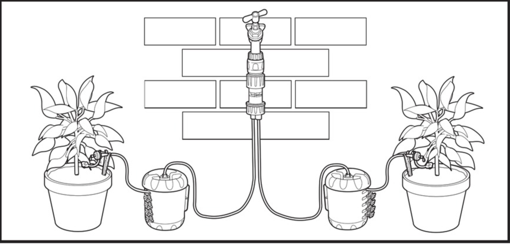 Hozelock 2822 Greenhouse Watering Kit - worn packaging