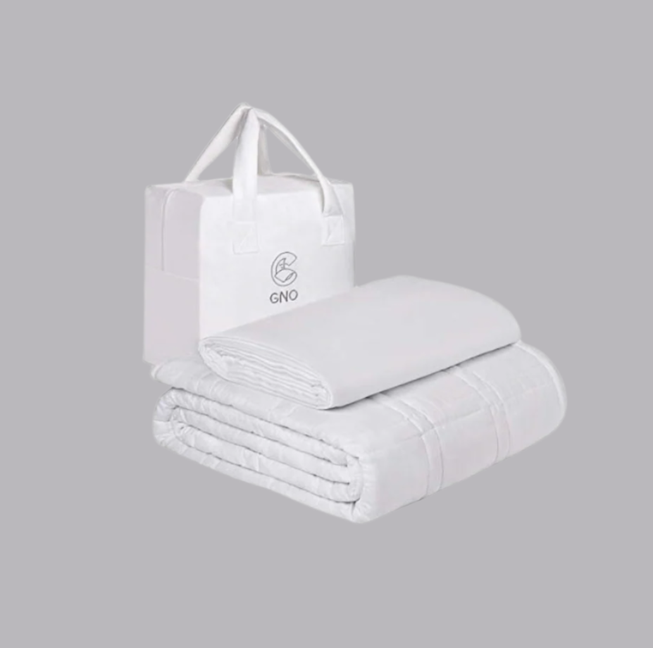 GnO Weighted Blanket with cover 5.5KG (12lbs) Large (152cm x 203cm)