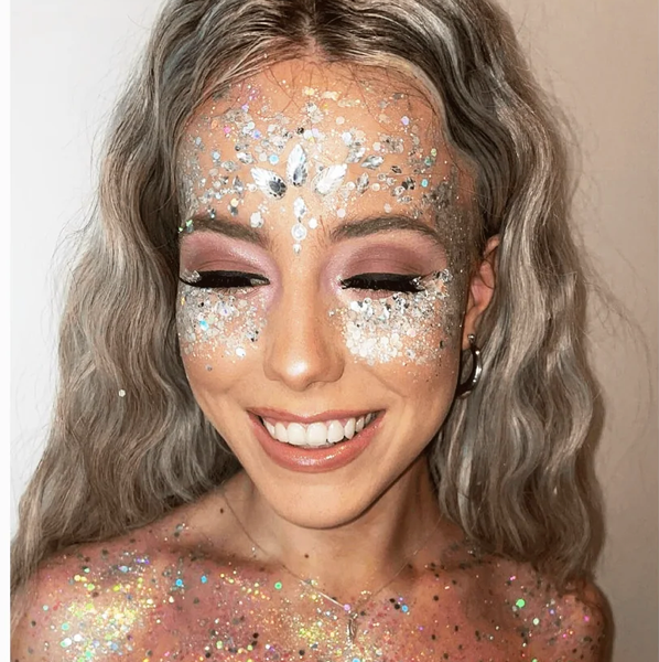 Hemway Set of 54 ULTRA SPARKLE Glitter Tubes - Premium MIXED SIZE & SHAPE Multipurpose Glitter