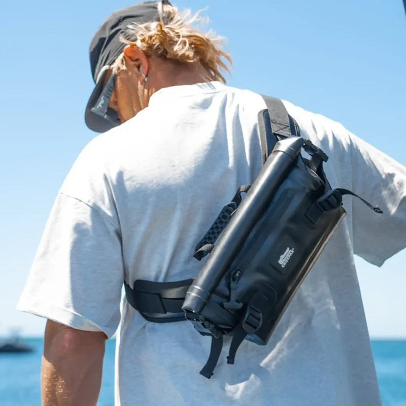Crocpak Black Roamer Tactical Sling Pouch - Protective Waterproof Bag