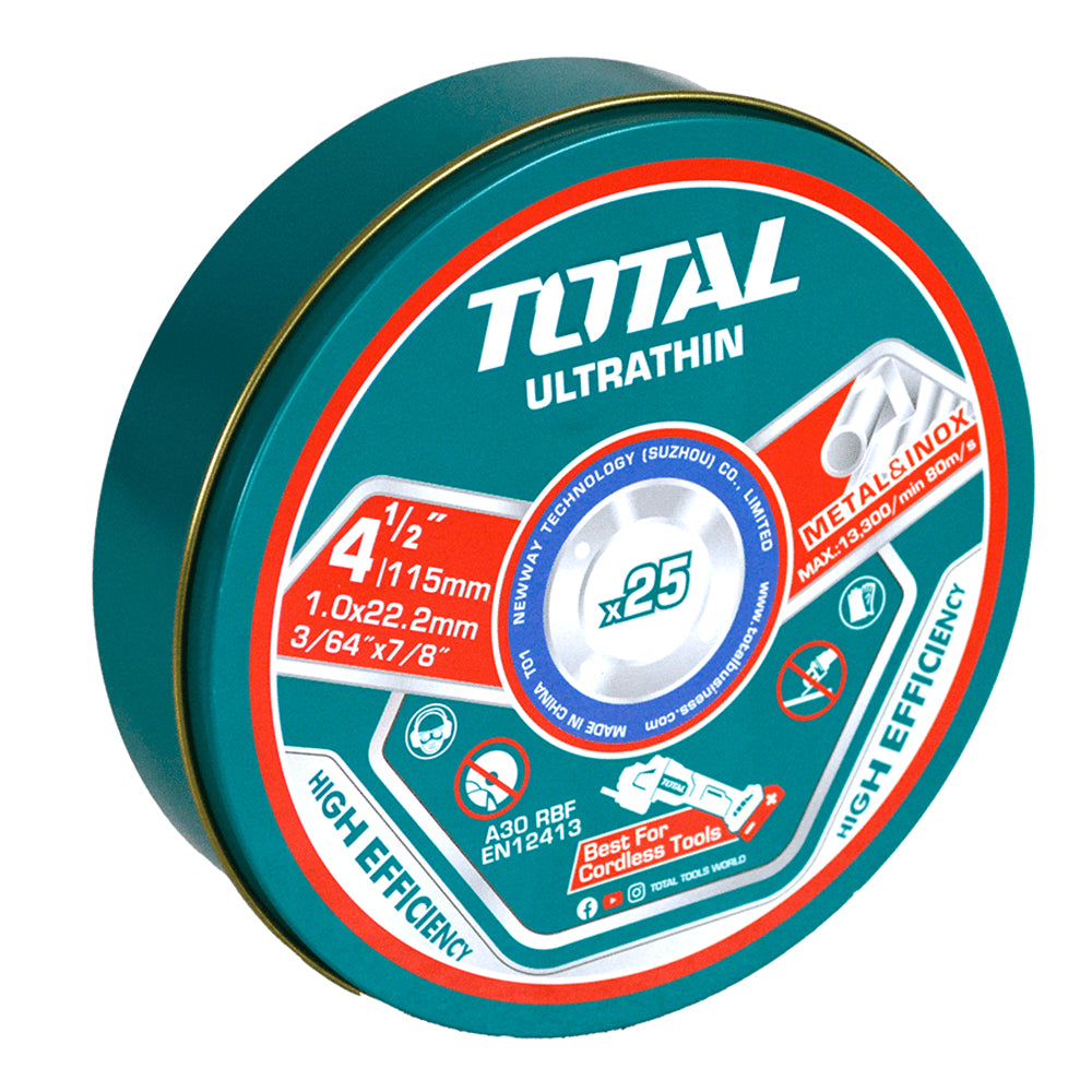 Total Ultra Thin Metal Cutting Disc Set - 25pcs - TAC11011525
