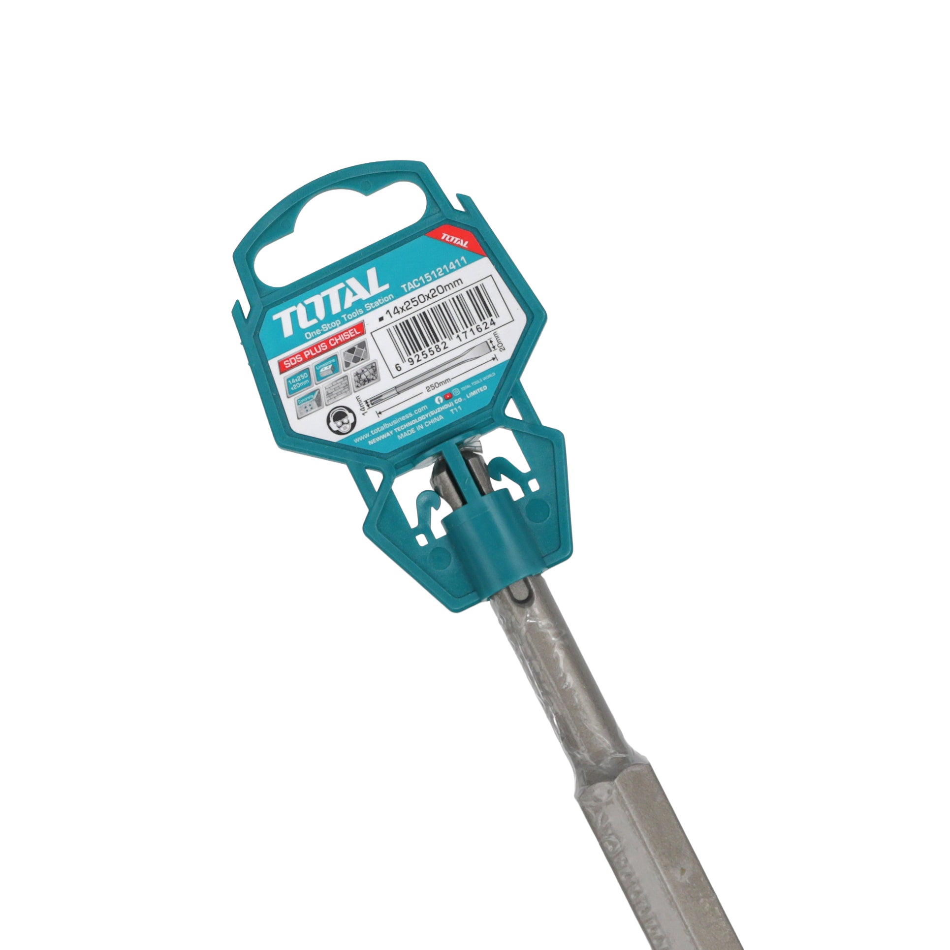Total SDS Plus Chisel - 14 x 250 x 20mm - TAC15121411