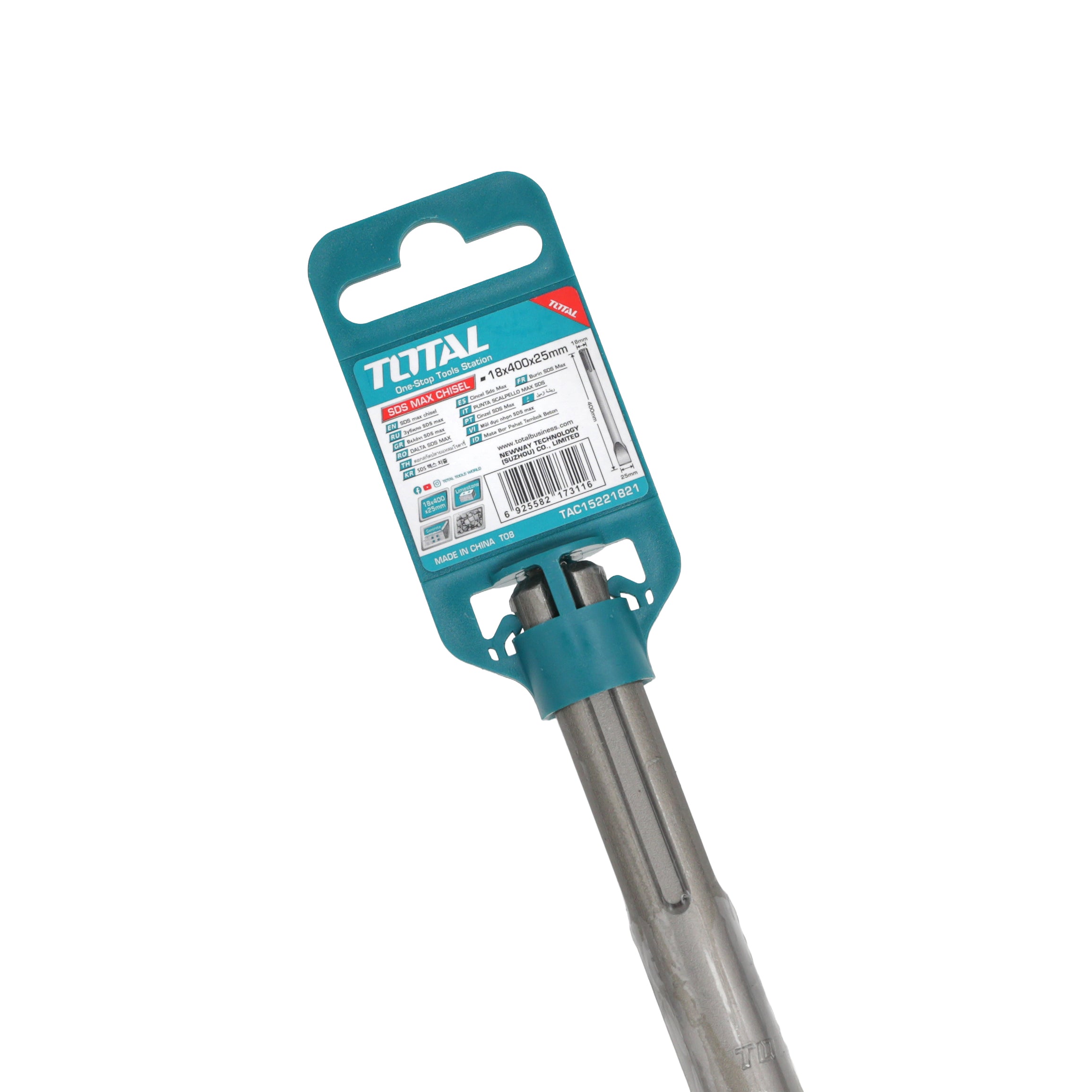 Total SDS Max Chisel - 18 x 400 x 25mm - TAC15221821