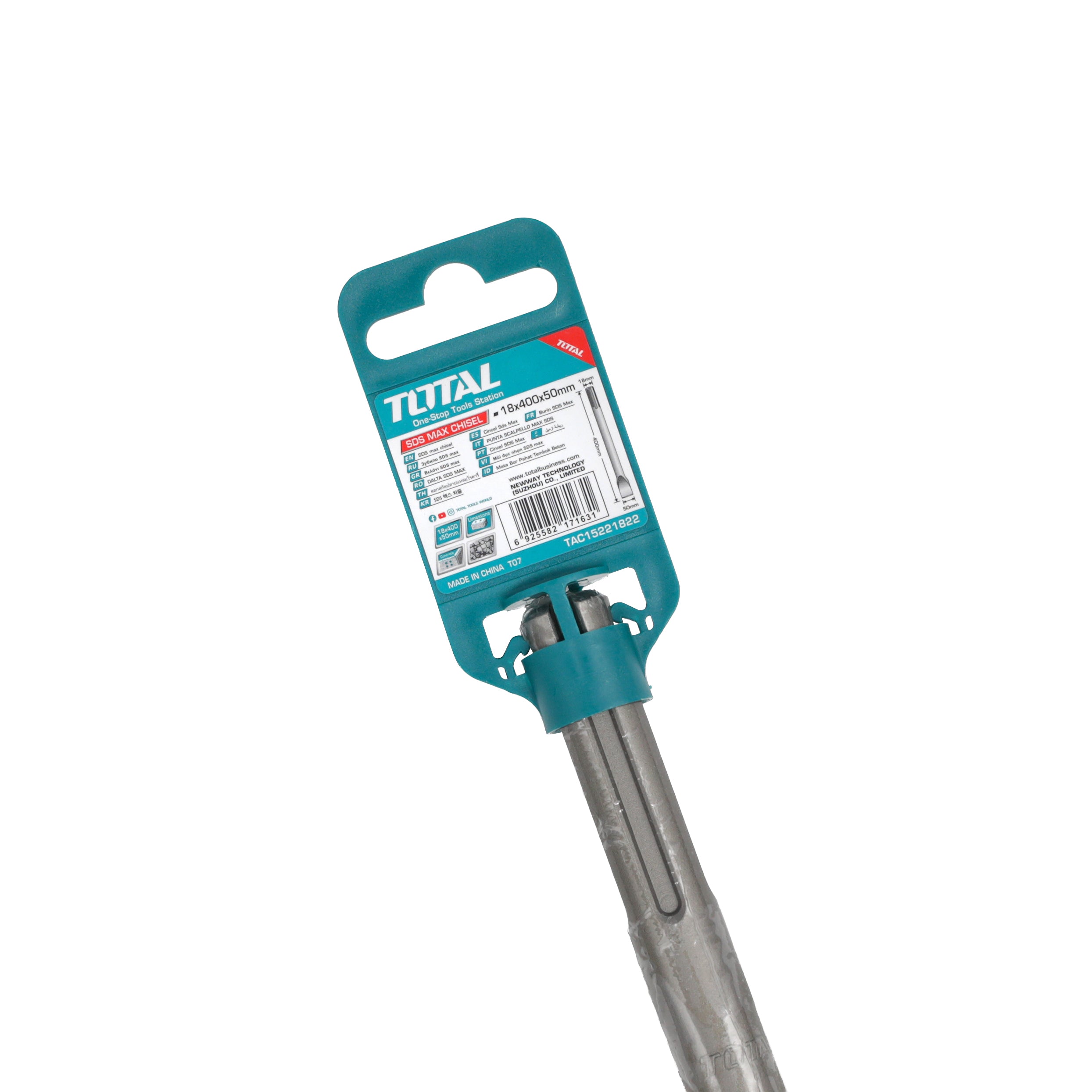 Total SDS Max Chisel - 18 x 400 x 50mm - TAC15221822