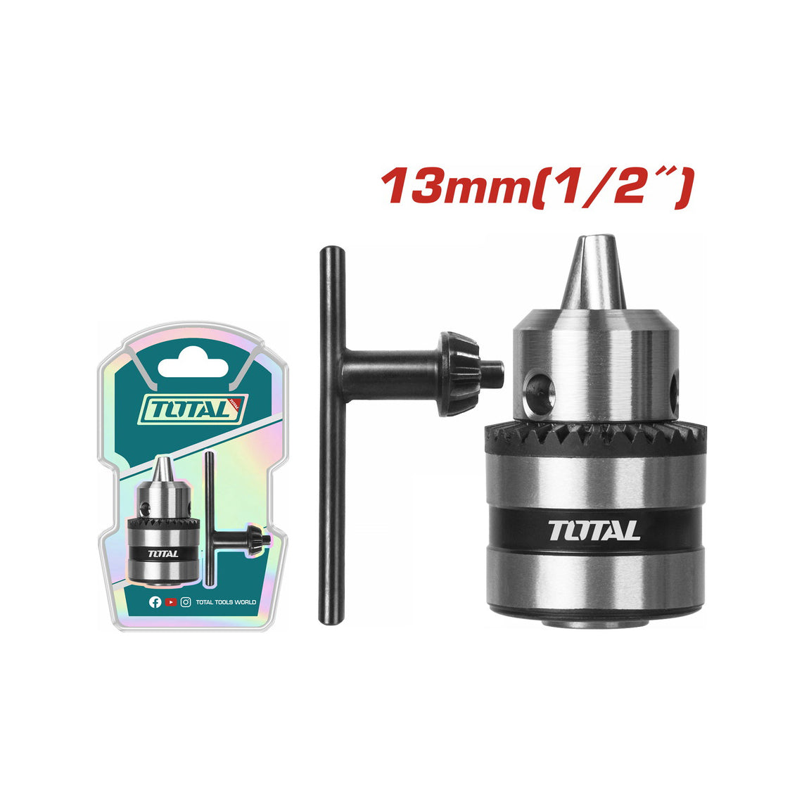 Total Key Chuck with Adaptor - 13mm - TACS451301.1