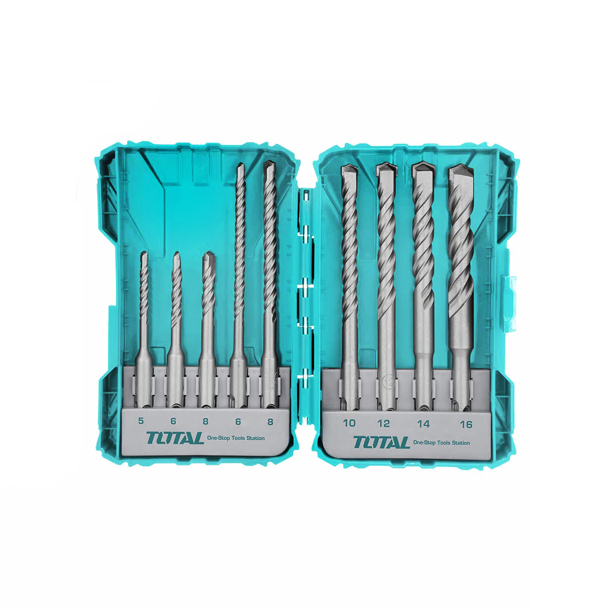 Total SDS Plus Hammer Drill Bits Set - 9pcs - TACSDL30901