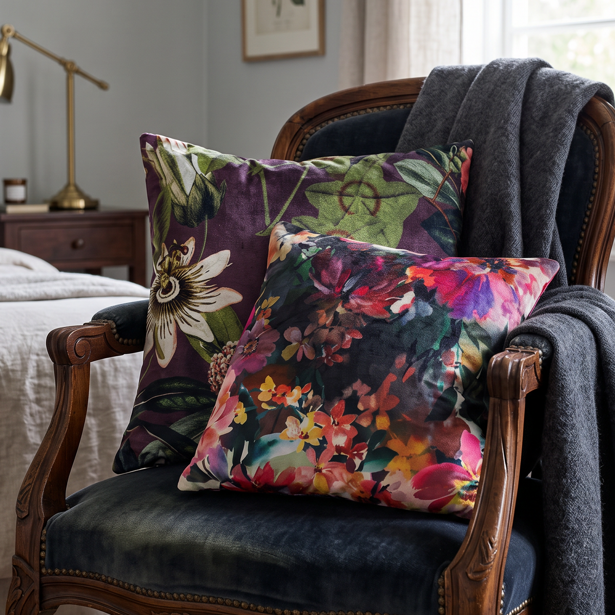Lisa Pryde Luxury Floral Polyester Filled Cushion Collection