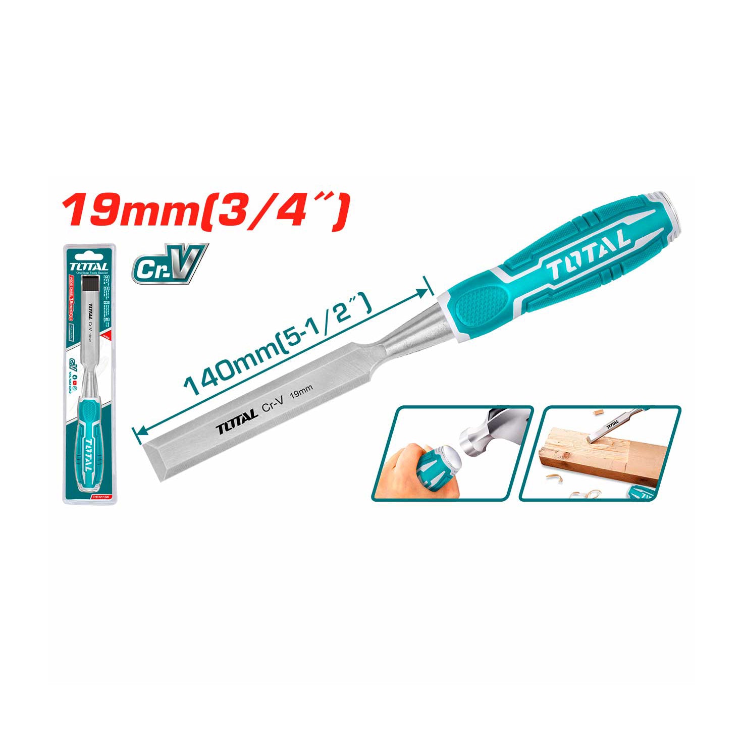 Total 19mm Wood Chisel - THT41196
