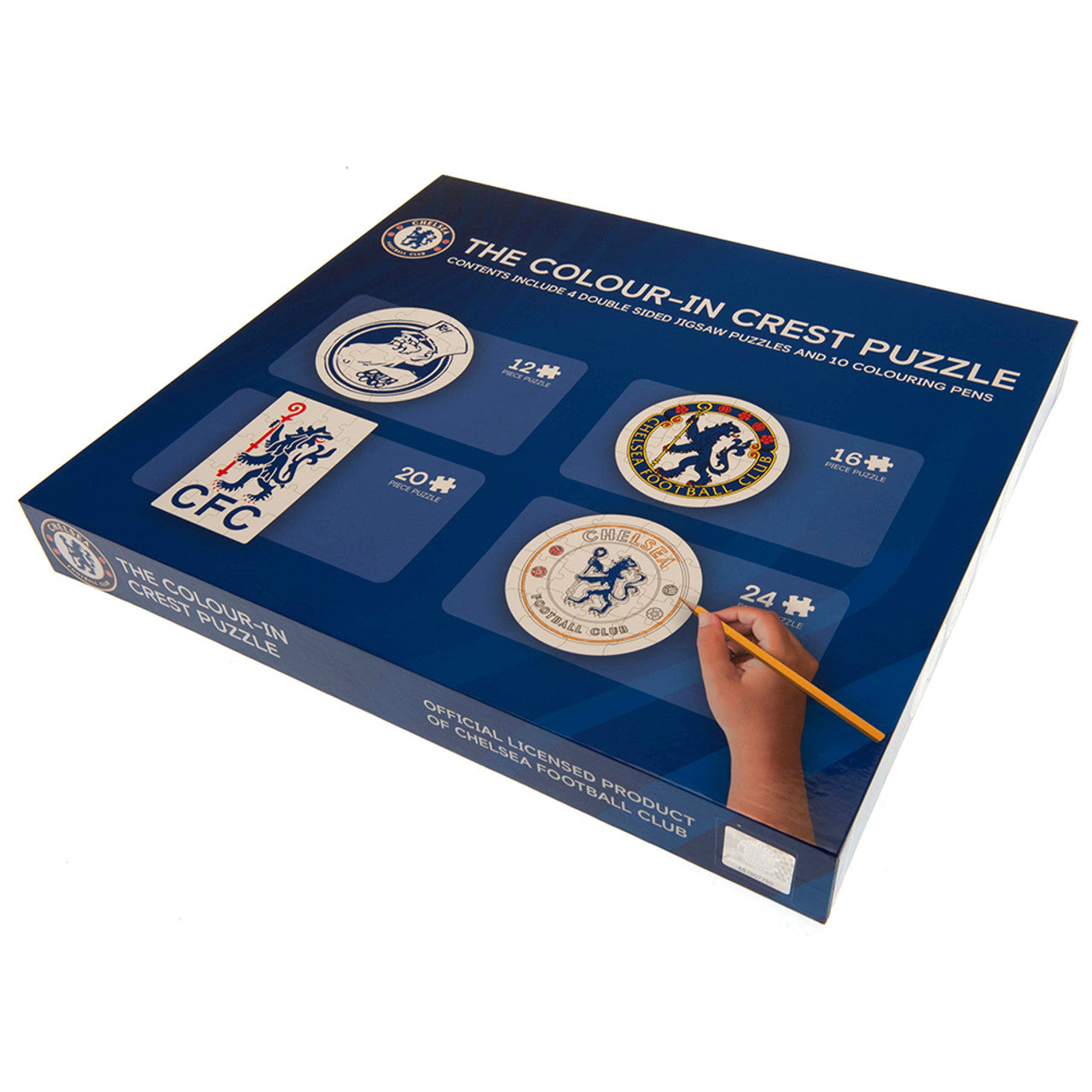 Chelsea Colour-in Crest Jigsaw Puzzles