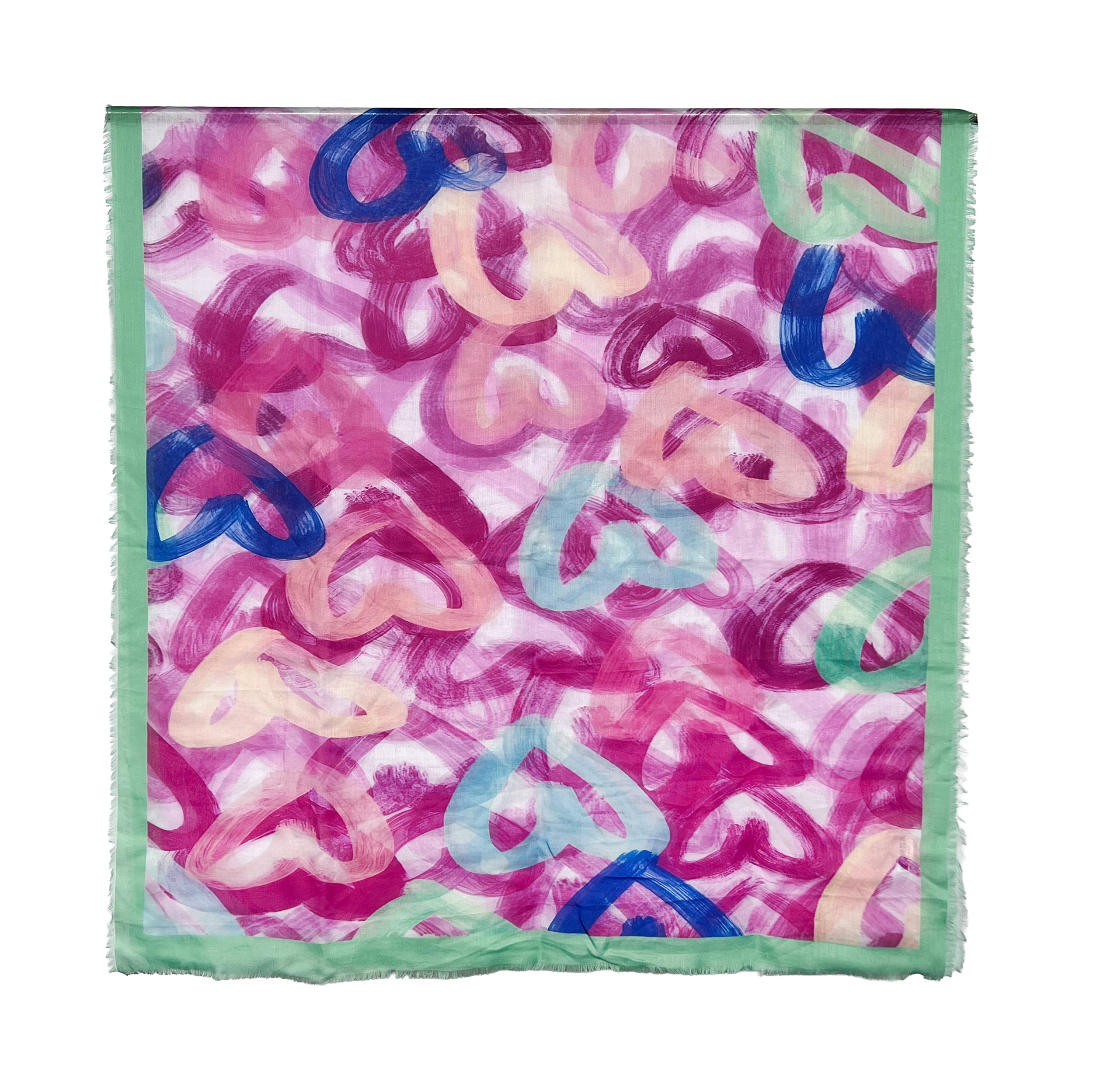 Weavermill Boxed Vintage Scarf " Brushed Hearts" - Various Colours