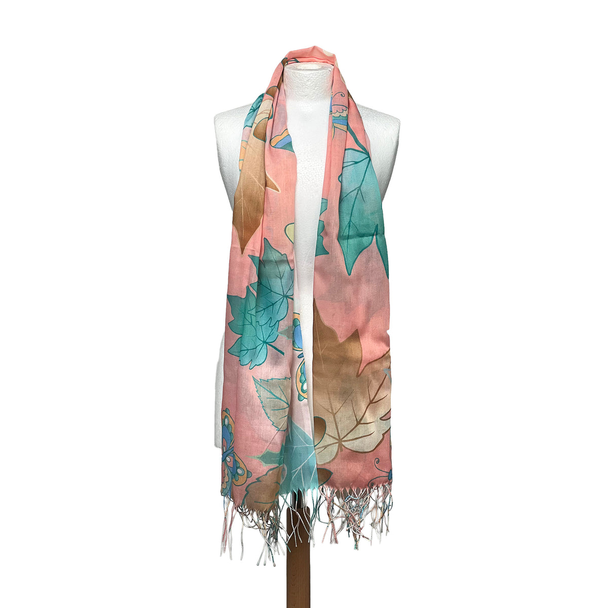 Weavermill Boxed Vintage Scarf " Butterfly Fringed " various colours