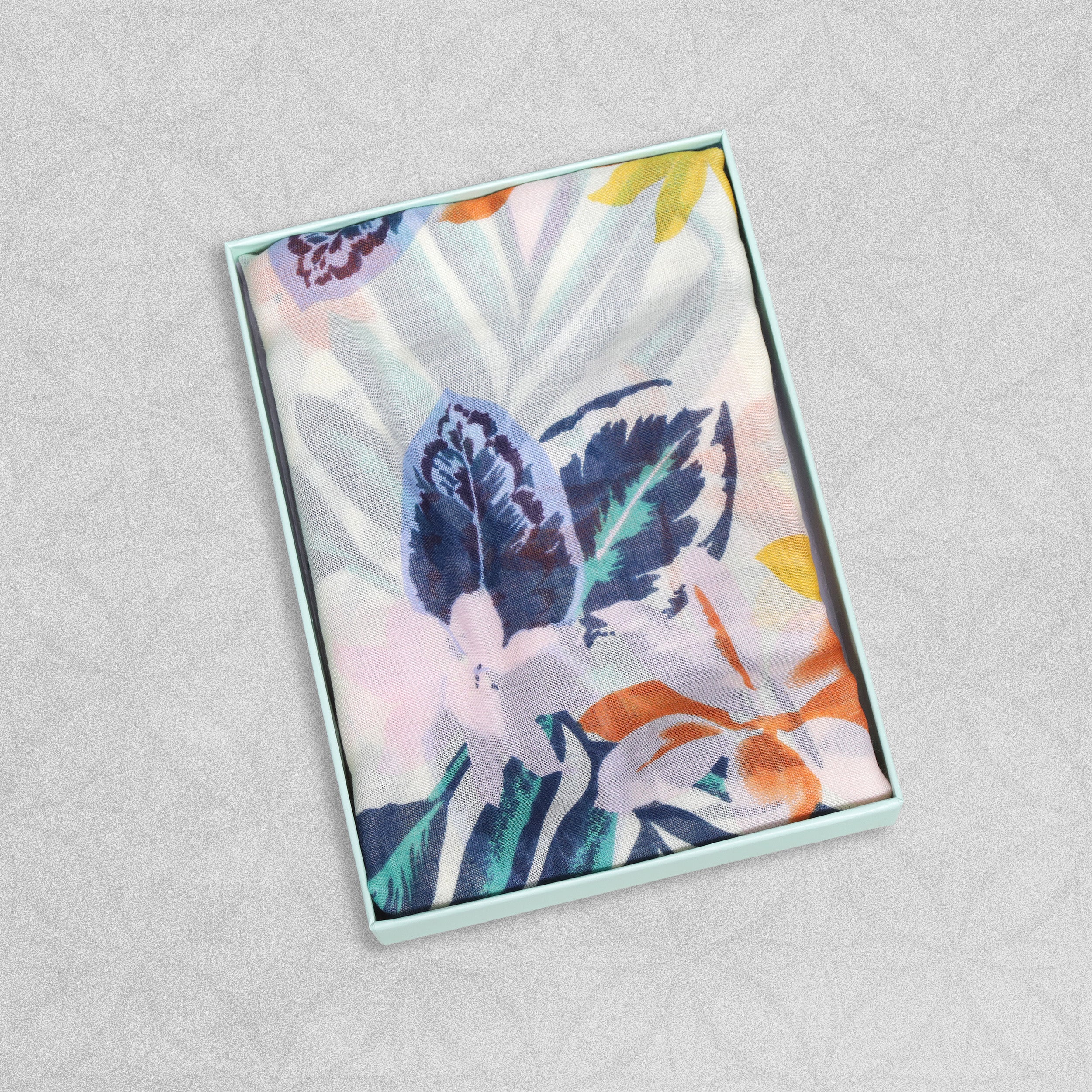 Weavermill Boxed Vintage Scarf " Hawaiian Floral" - Various Colours