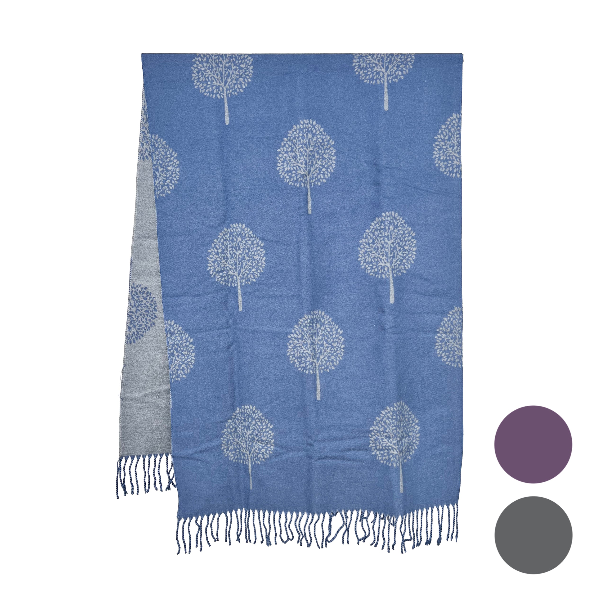 Weavermill Boxed Winter Scarf "Tree of Life" - Various Colours