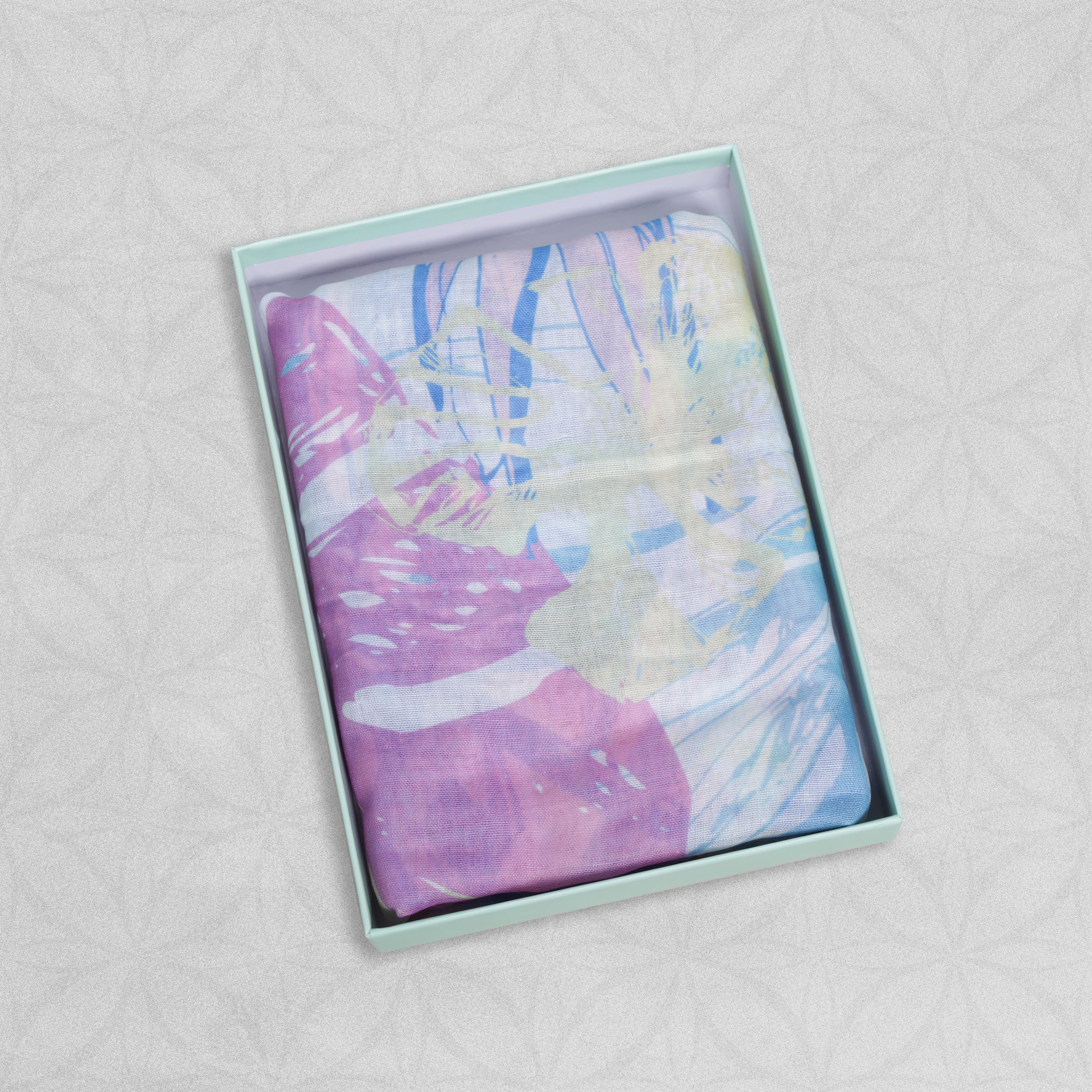 Weavermill Boxed Vintage Scarf " Palm Leaves " - Various Colours