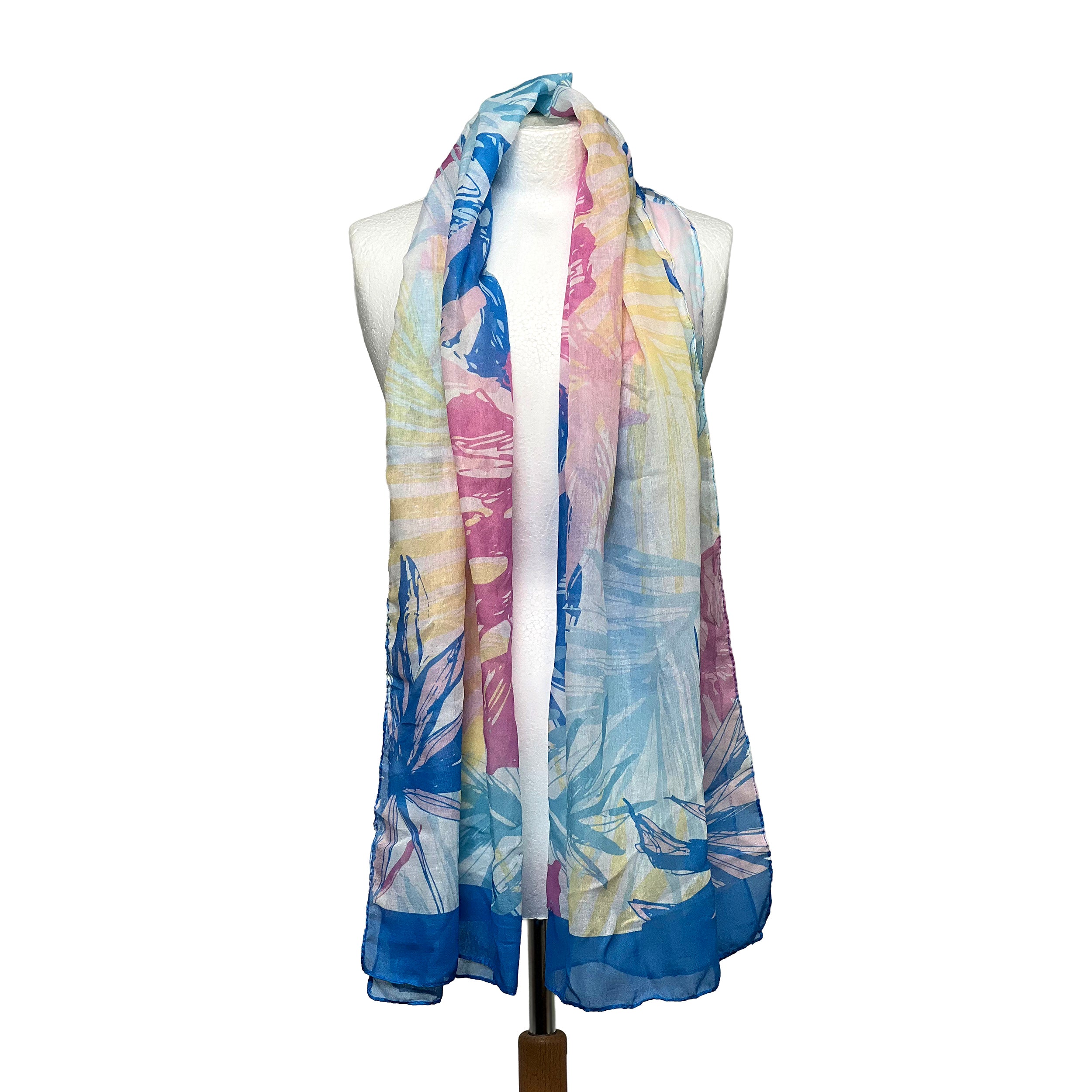 Weavermill Boxed Vintage Scarf " Palm Leaves " - Various Colours