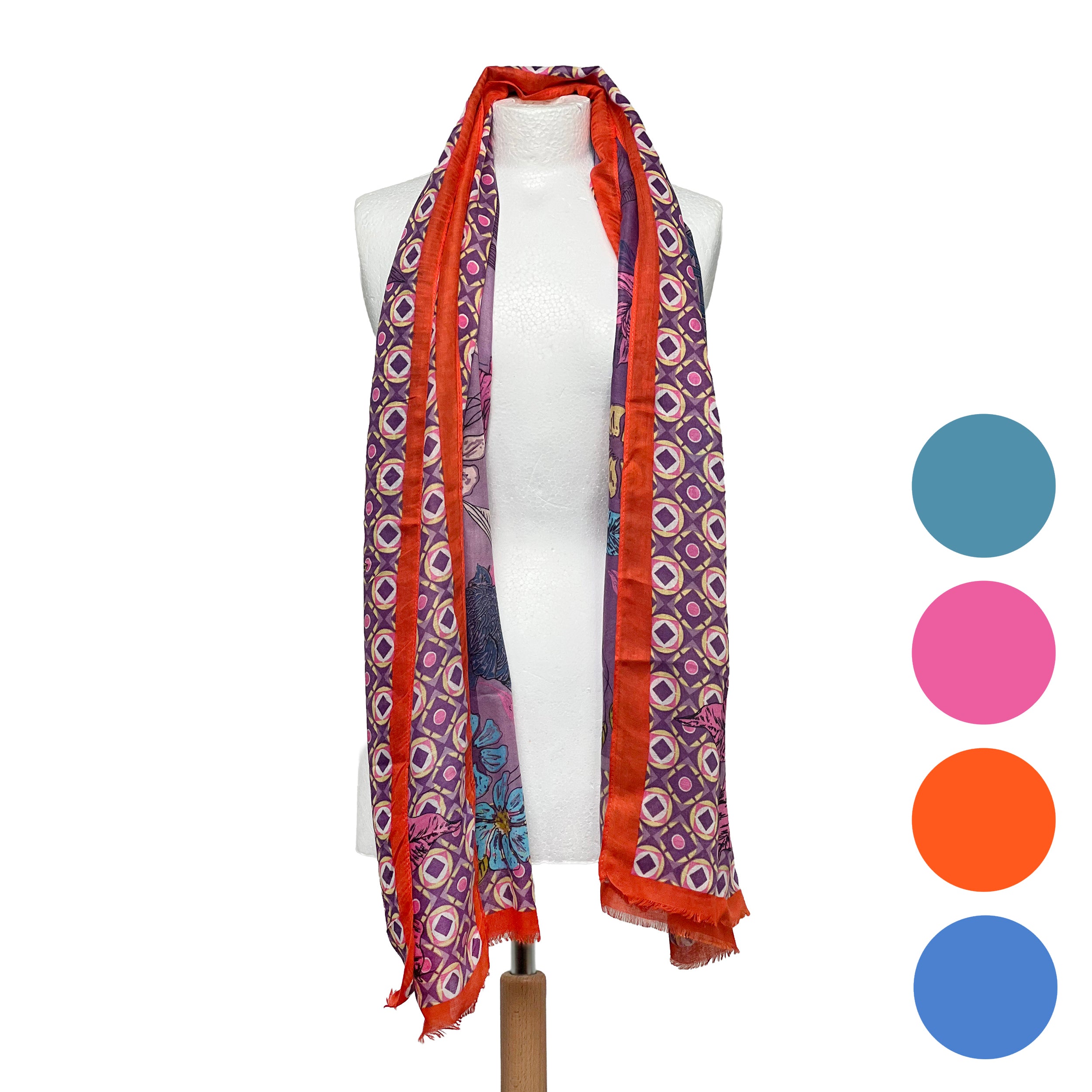 Weavermill Boxed Vintage Scarf "Exotic Botanical" - Various Colours