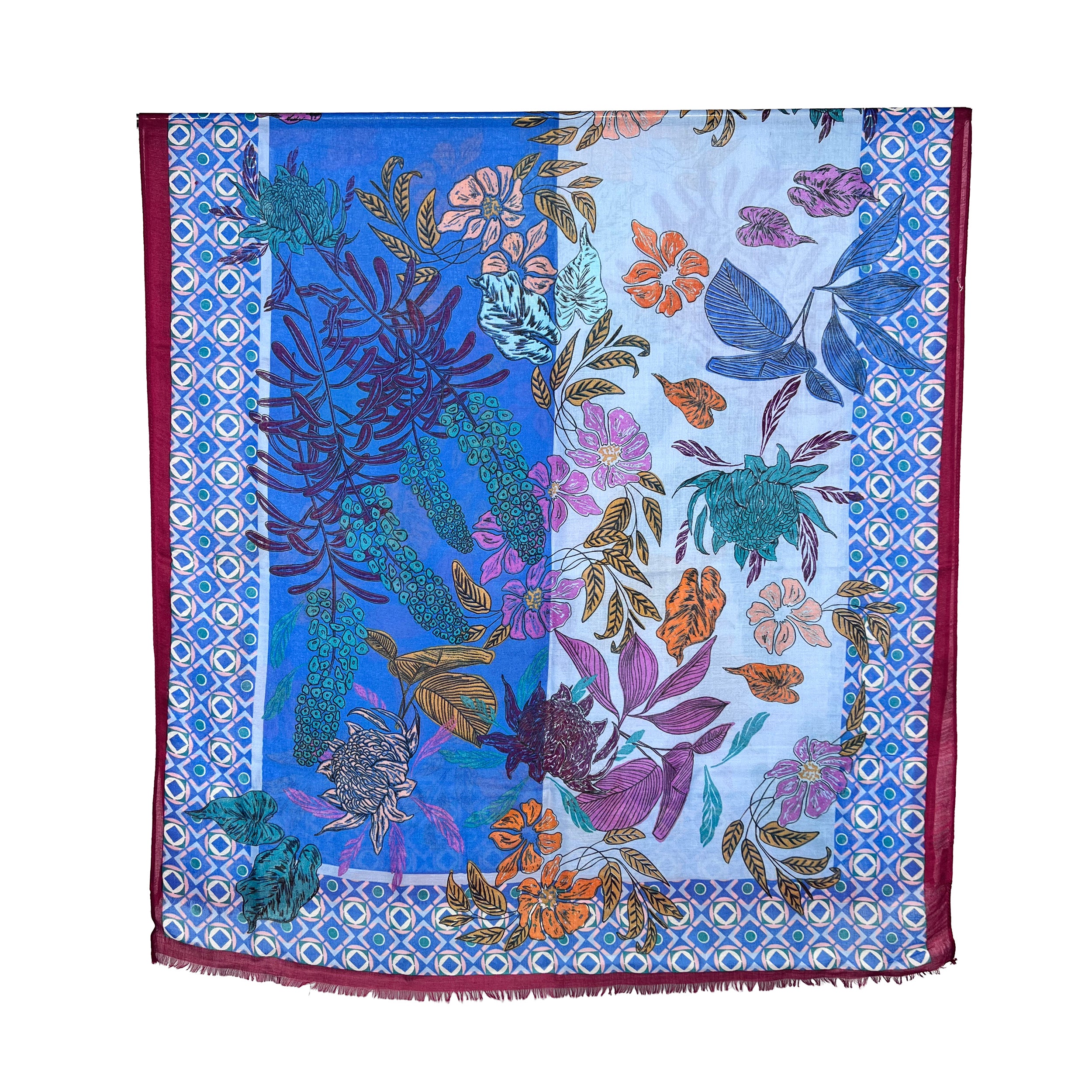 Weavermill Boxed Vintage Scarf "Exotic Botanical" - Various Colours
