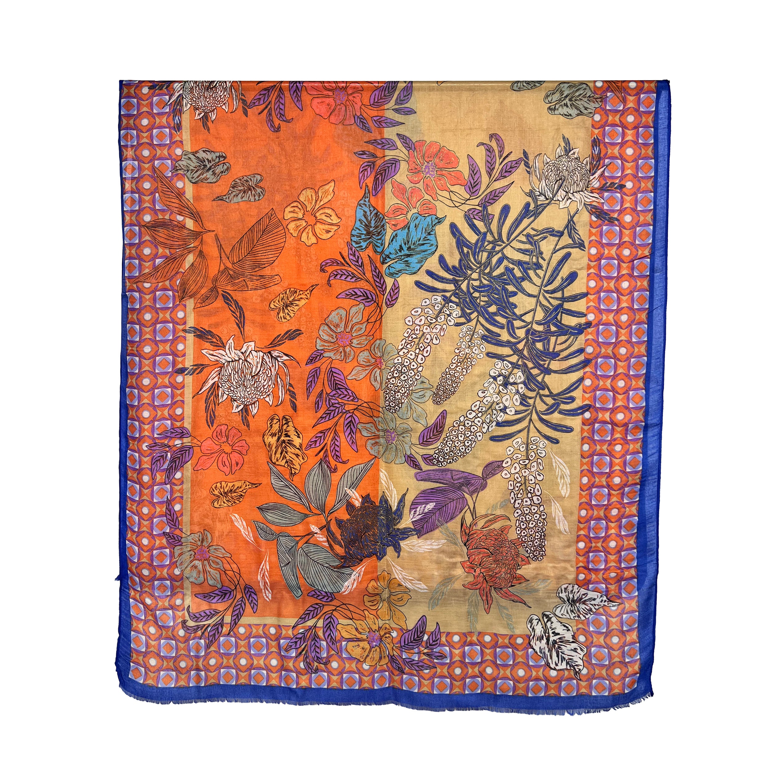 Weavermill Boxed Vintage Scarf "Exotic Botanical" - Various Colours