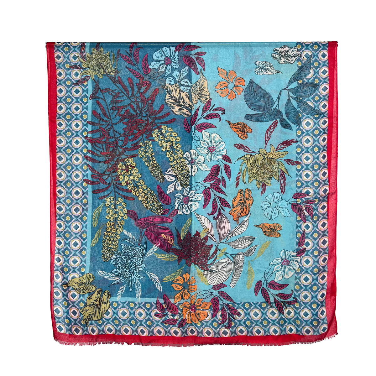 Weavermill Boxed Vintage Scarf "Exotic Botanical" - Various Colours