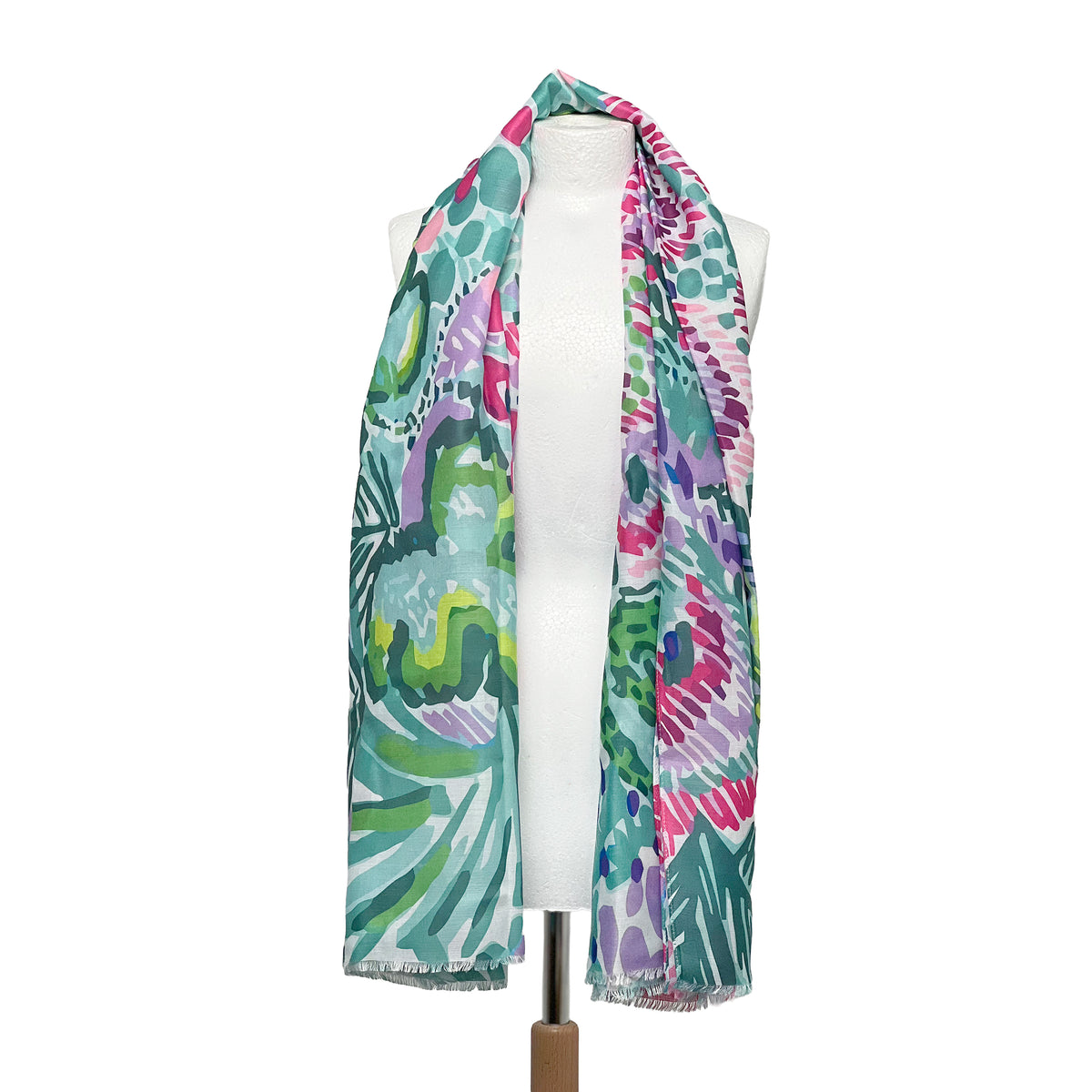 Weavermill Boxed Vintage Scarf " Tropical Floral" - Various Colours