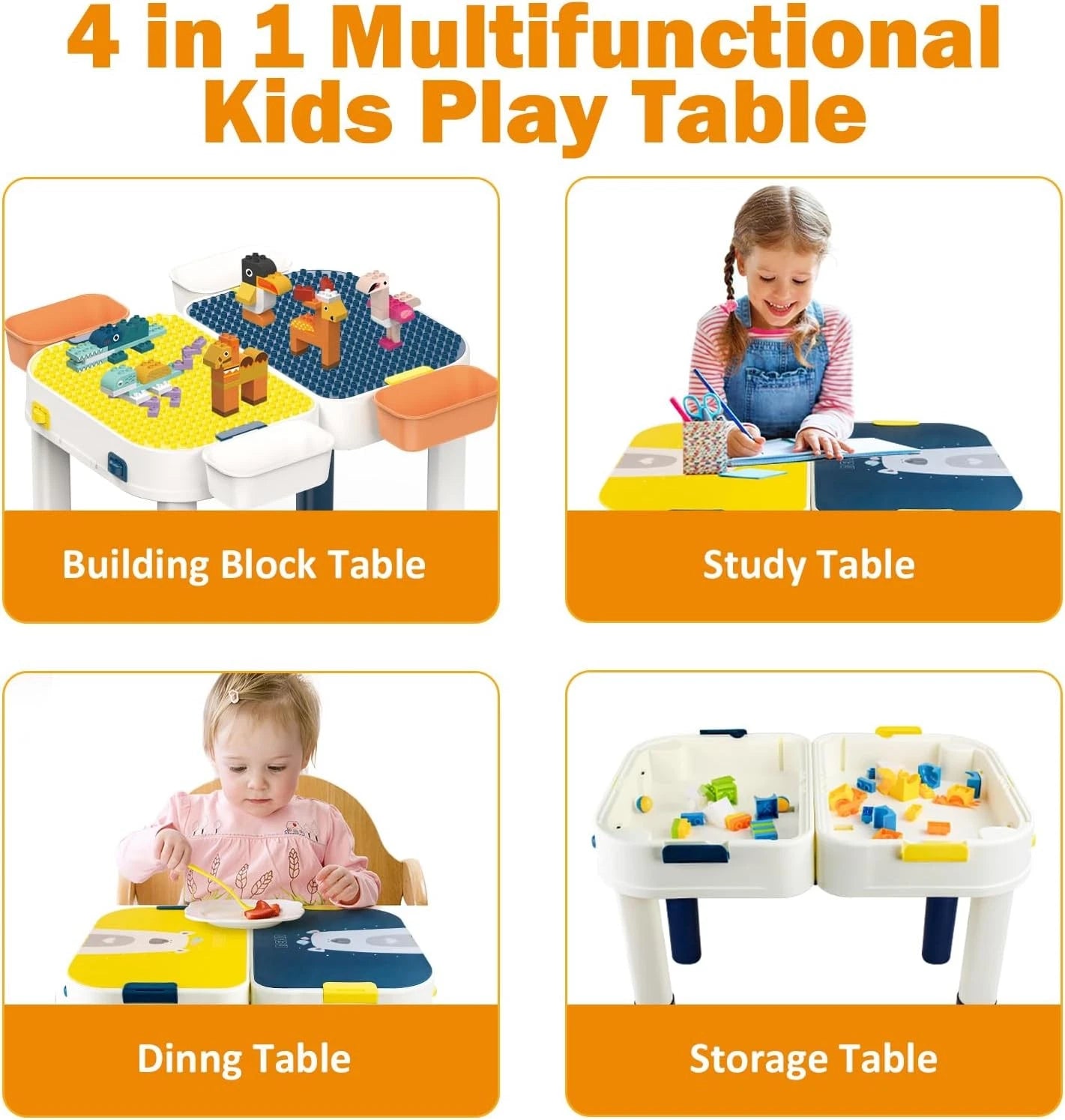 Building Block Study Table Children's Suitcase