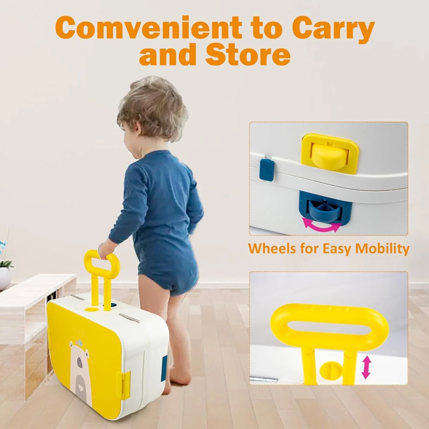 Building Block Study Table Children's Suitcase