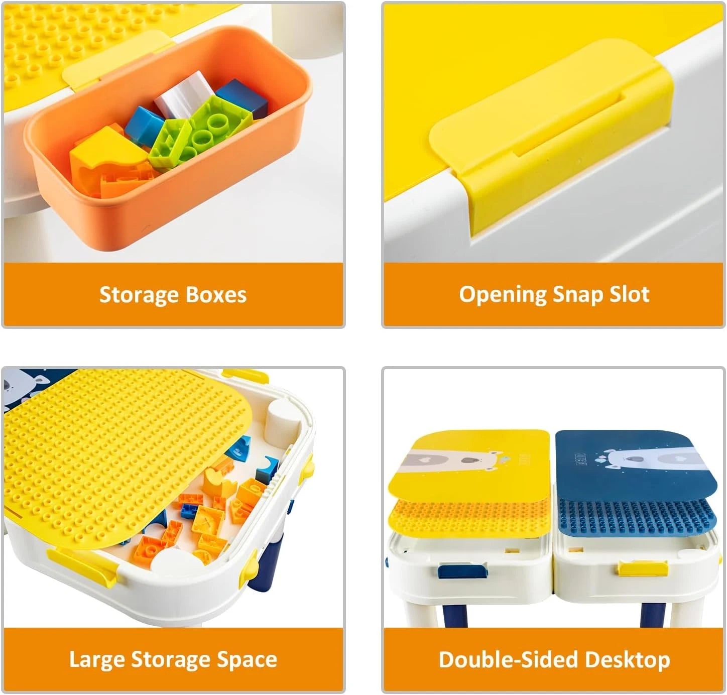 Building Block Study Table Children's Suitcase