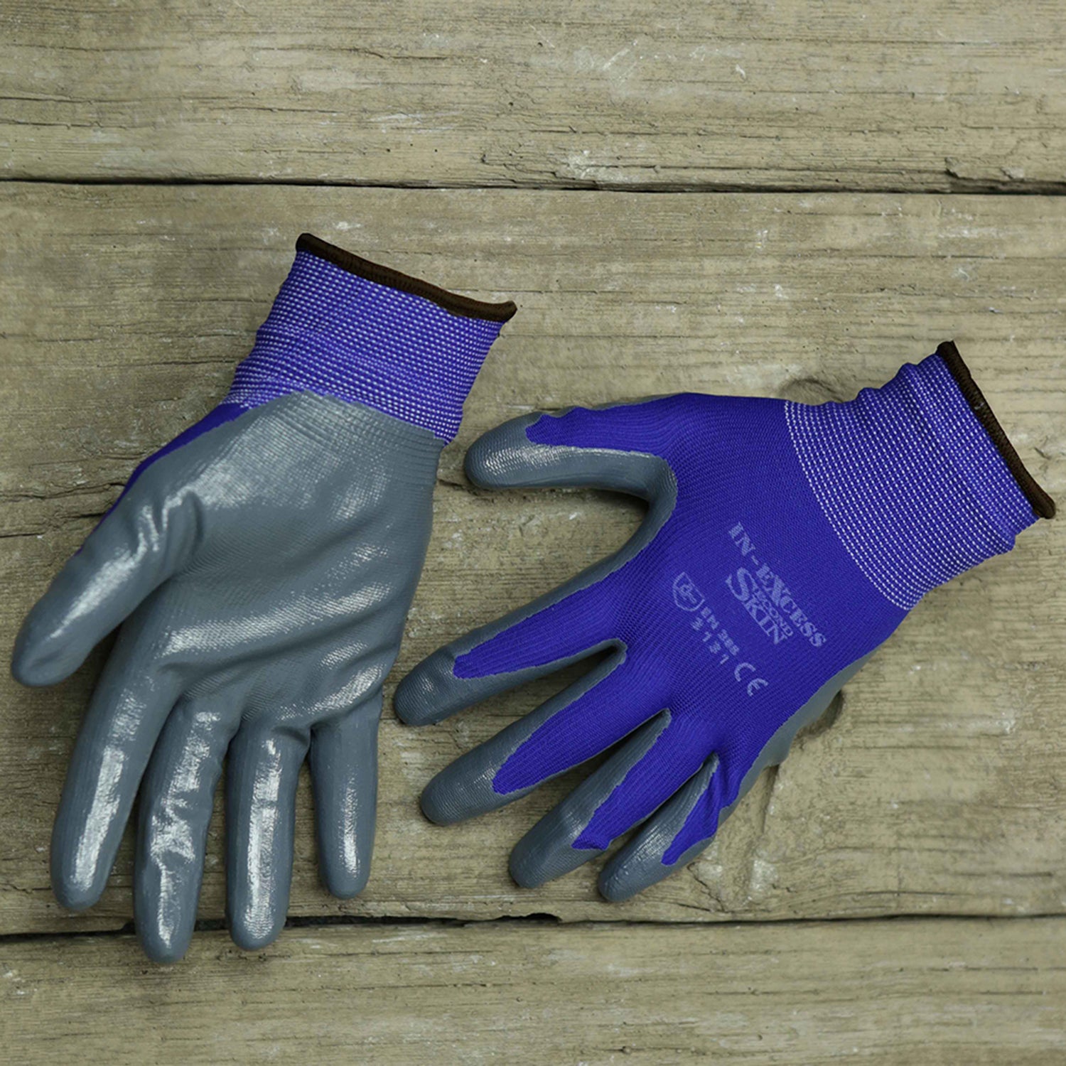 2nd skin gardening gloves In-Excess Second Skin Multipurpose Gardening Anti-Slip Nitrile Gloves