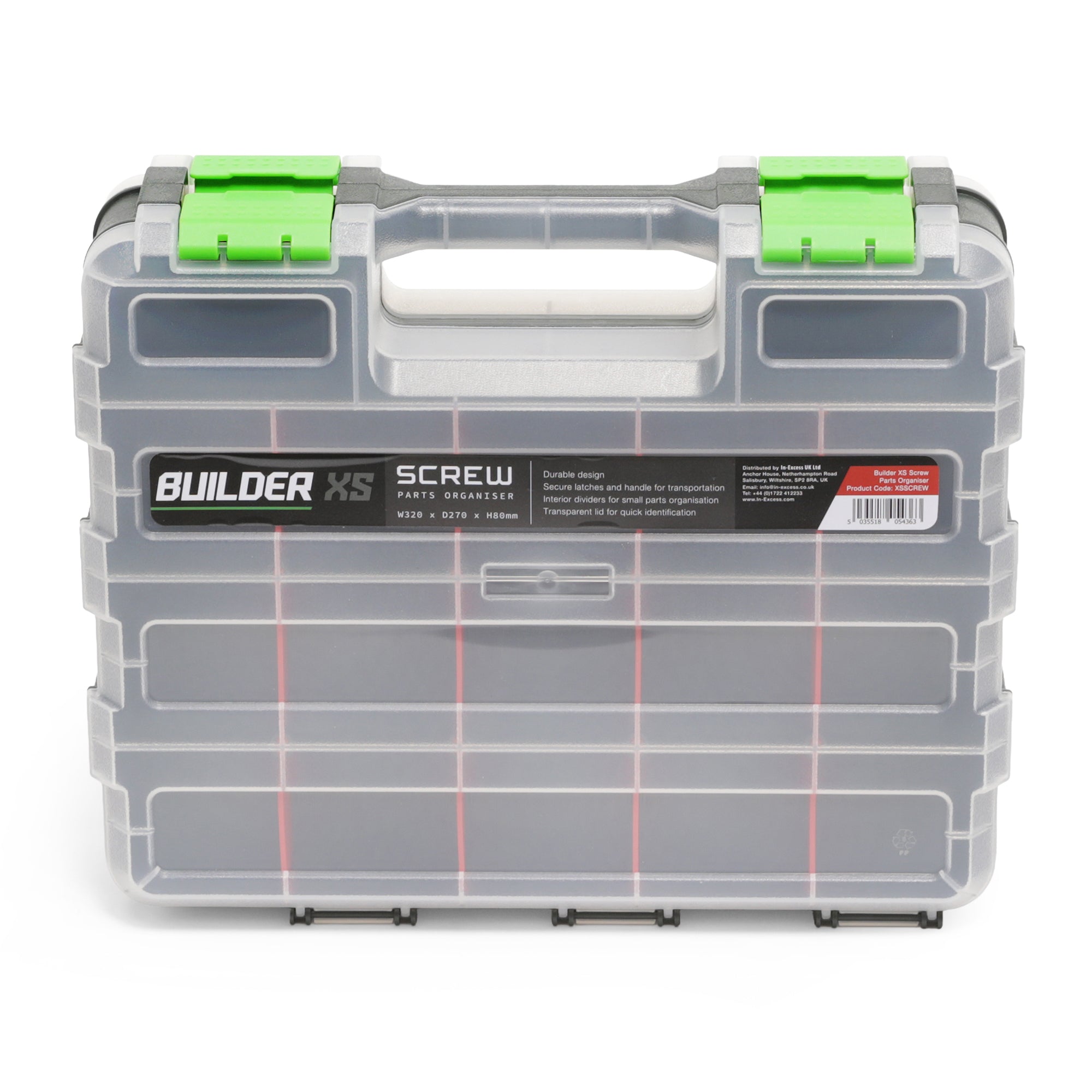 Builder Pro Screw Parts Organiser W320 x D270 x H80mm