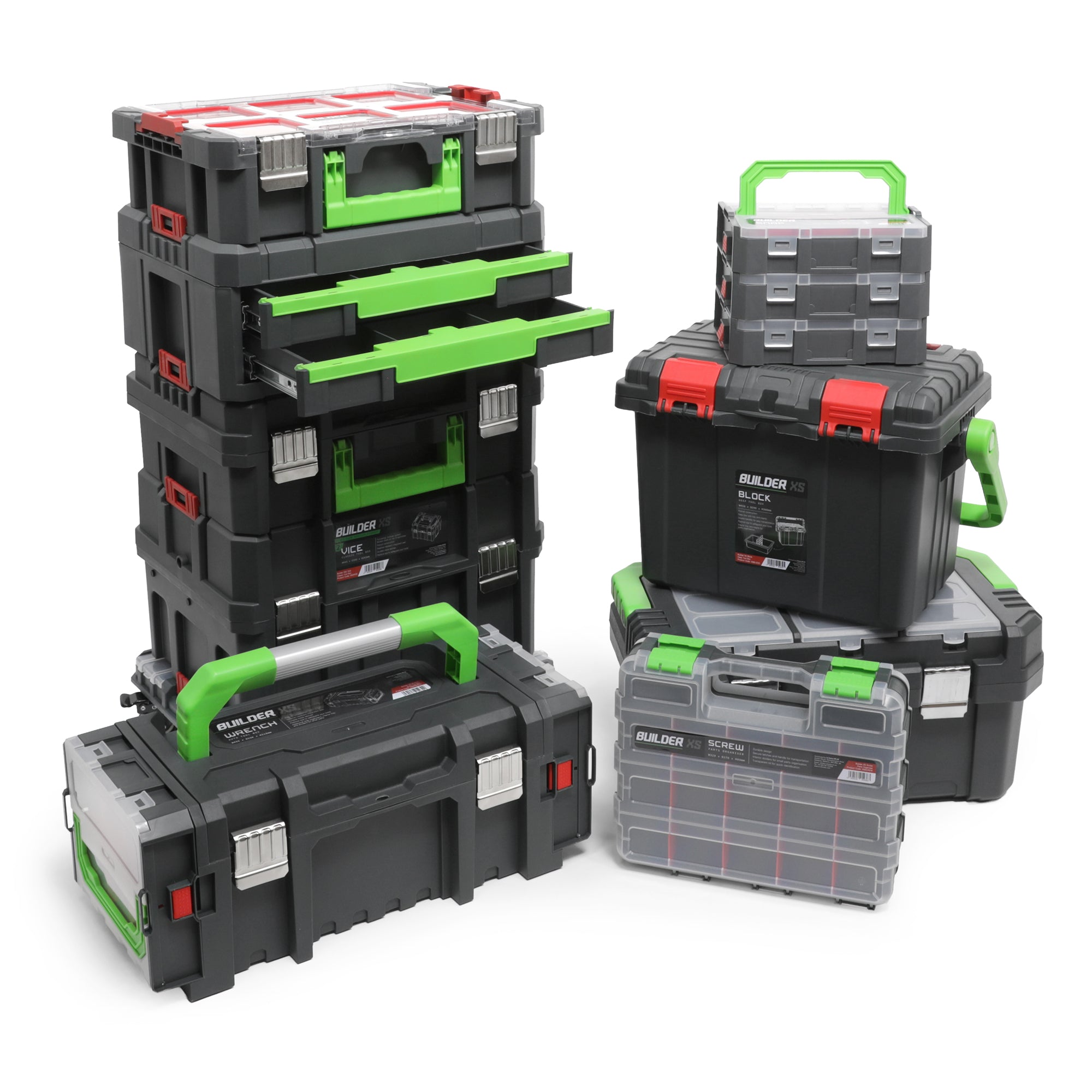 Builder Pro Stack-Form Modular Tool Boxes – Build Your Stack