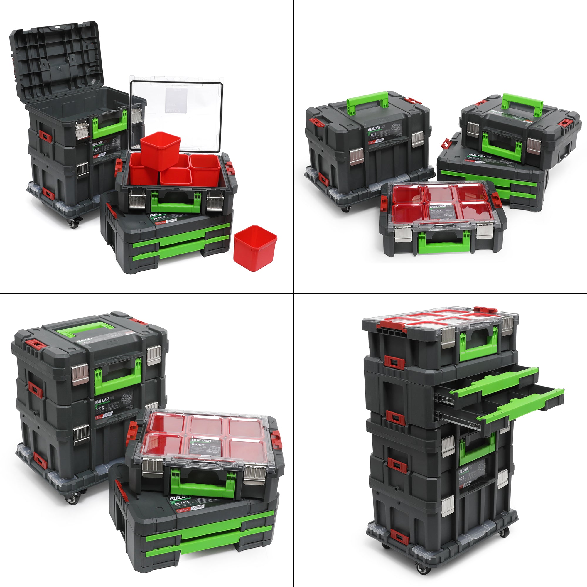 Builder Pro Stack-Form Modular Tool Boxes – Build Your Stack