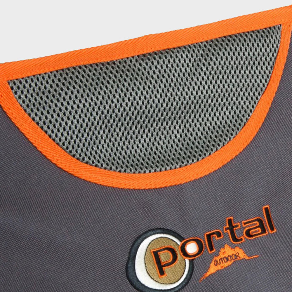 Portal Outdoor - Lightweight Folding Camping Chair - "Aaron" Grey/Orange