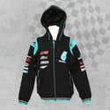 Sweat à Capuche Zippé Yamaha Racing Fabio Quartararo - Collection Officielle FQ20, 100% Coton, Motif Logo Et Numéro - 11