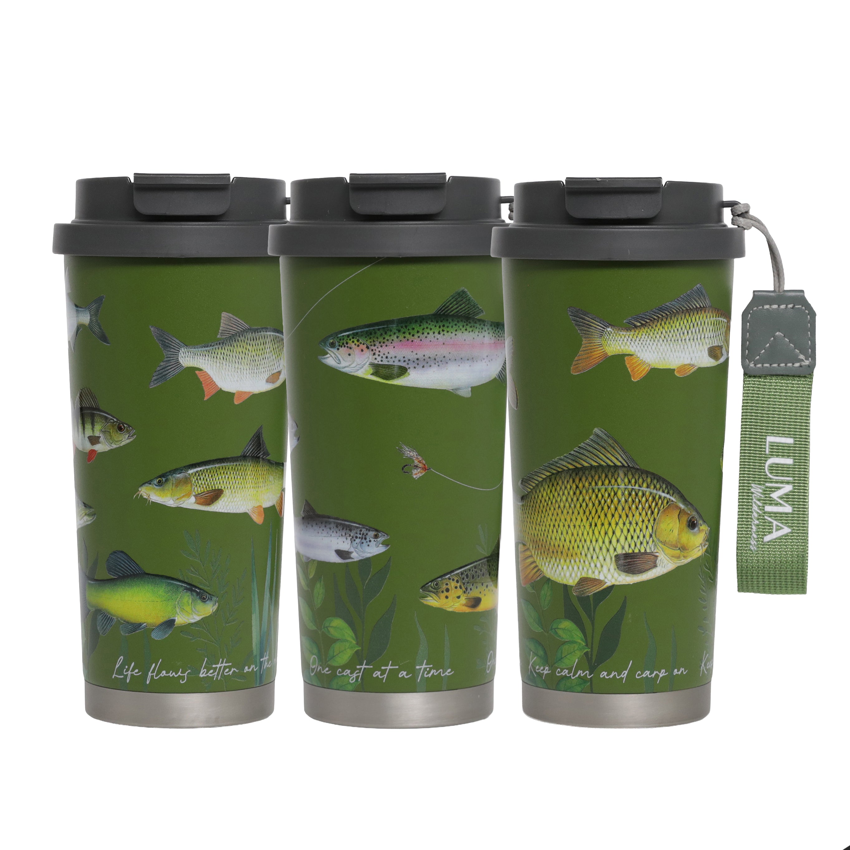 Luma Wilderness Insulated Tumbler 500ml - Fishing