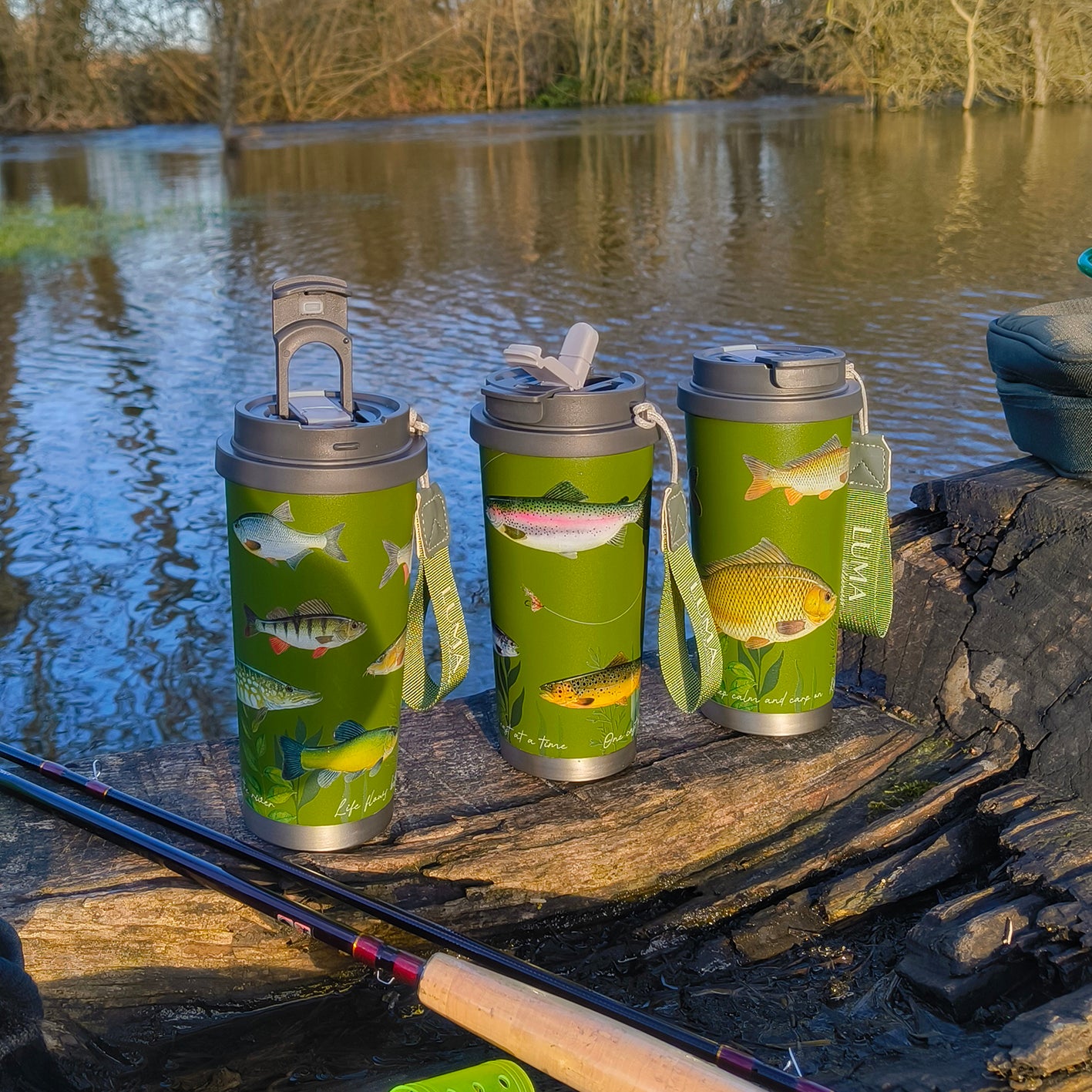 Luma Wilderness Insulated Tumbler 500ml - Fishing