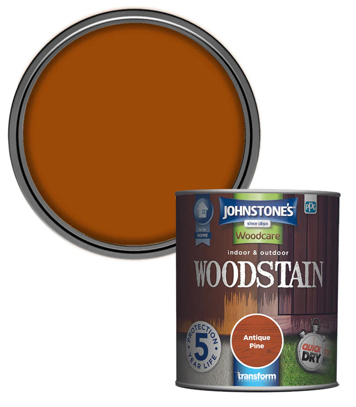 Johnstone's Woodcare Indoor & Outdoor Woodstain - Antique Pine 750ml