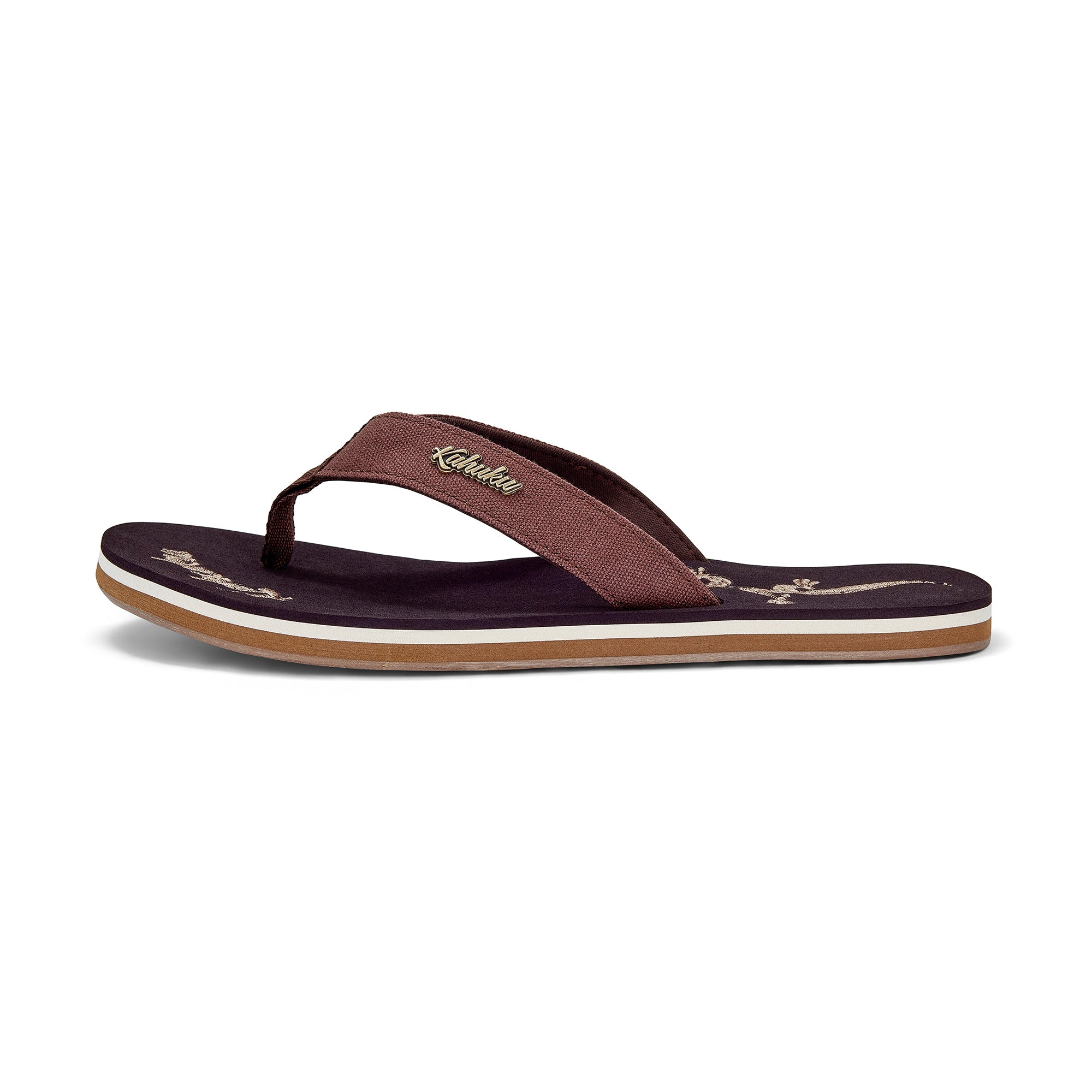 Slippahs Men's Flip-Flops - Brown Lizard