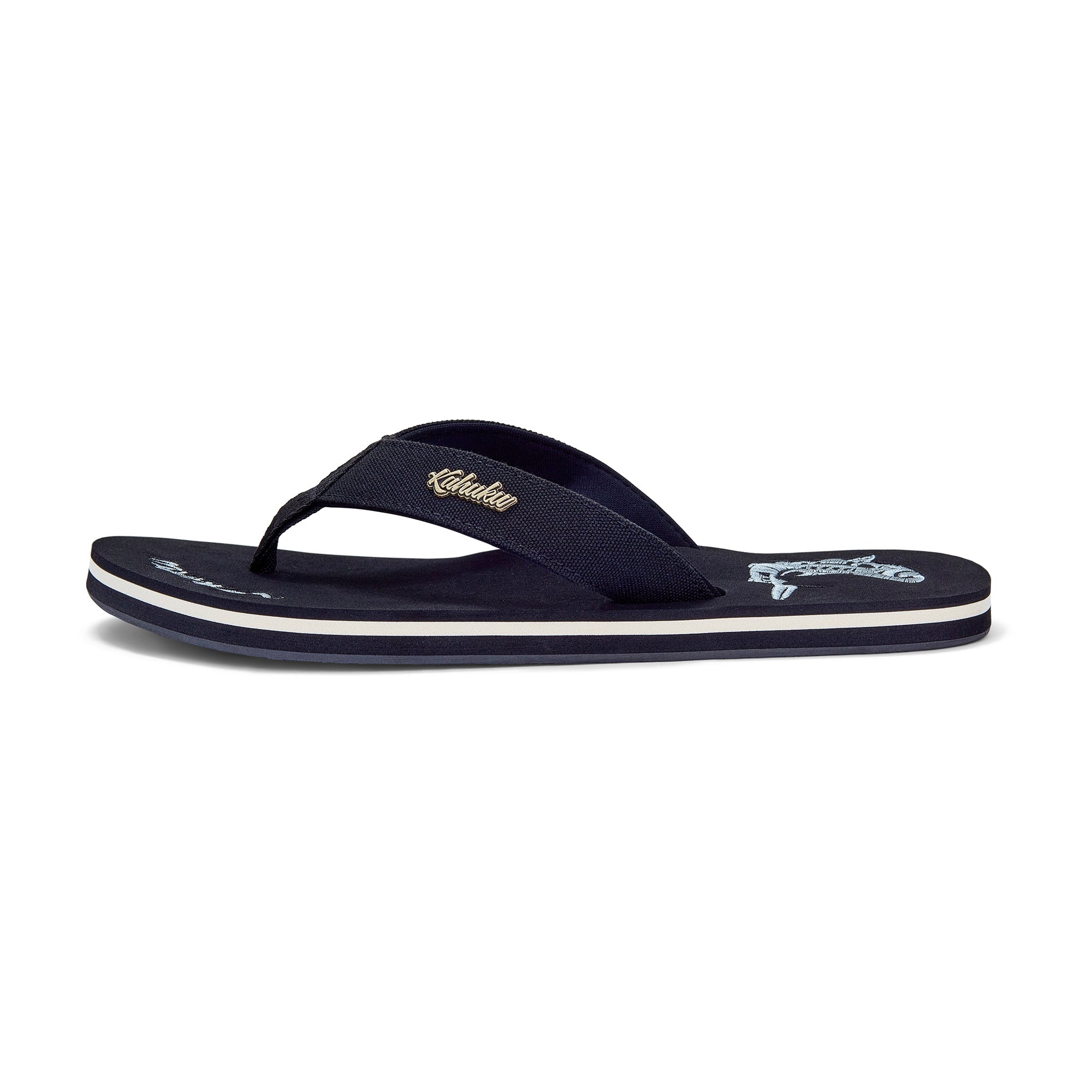 Slippahs Men's Flip-Flops - Black Shark