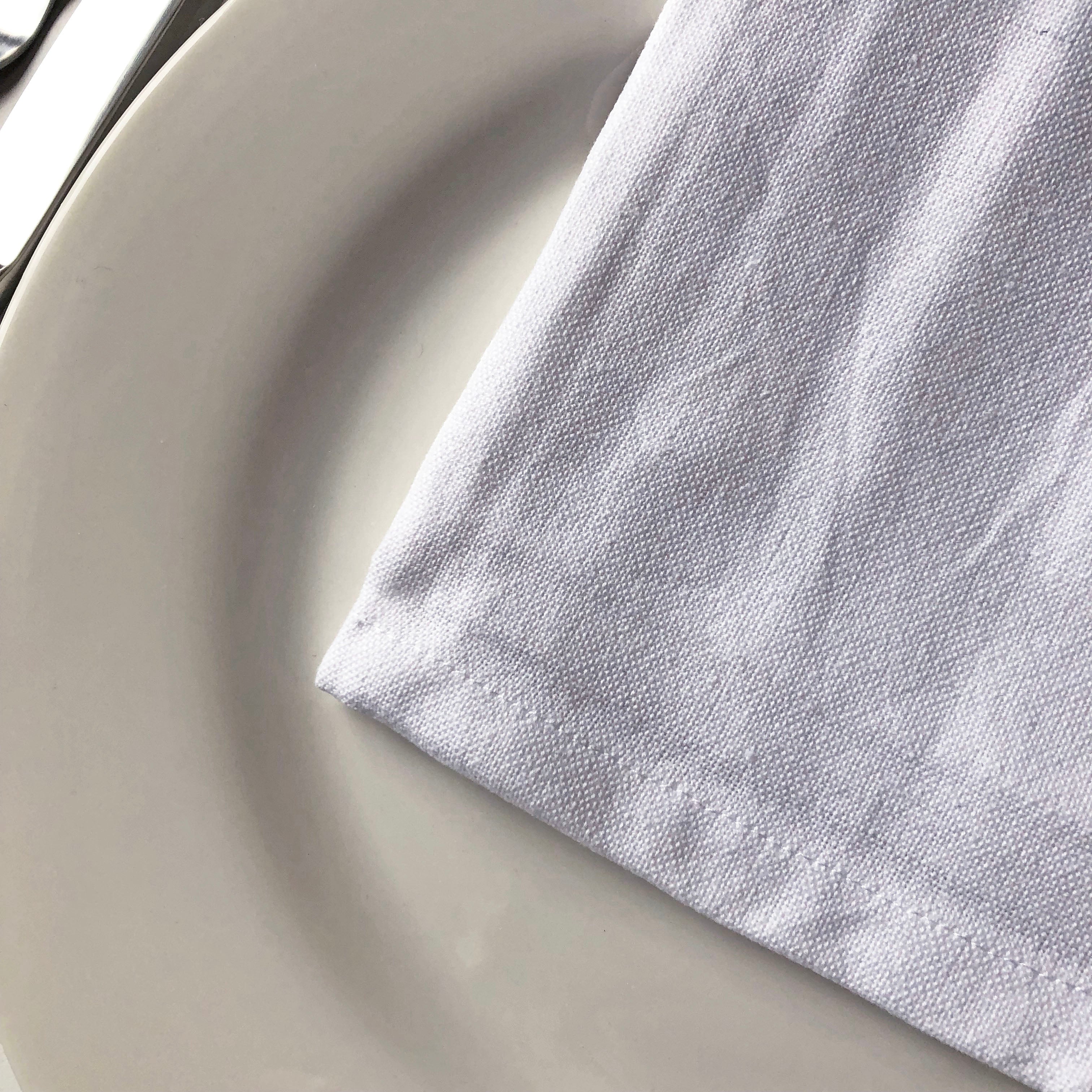 Oversized Cotton Dinner Napkins 20" x 20" - Set of 12