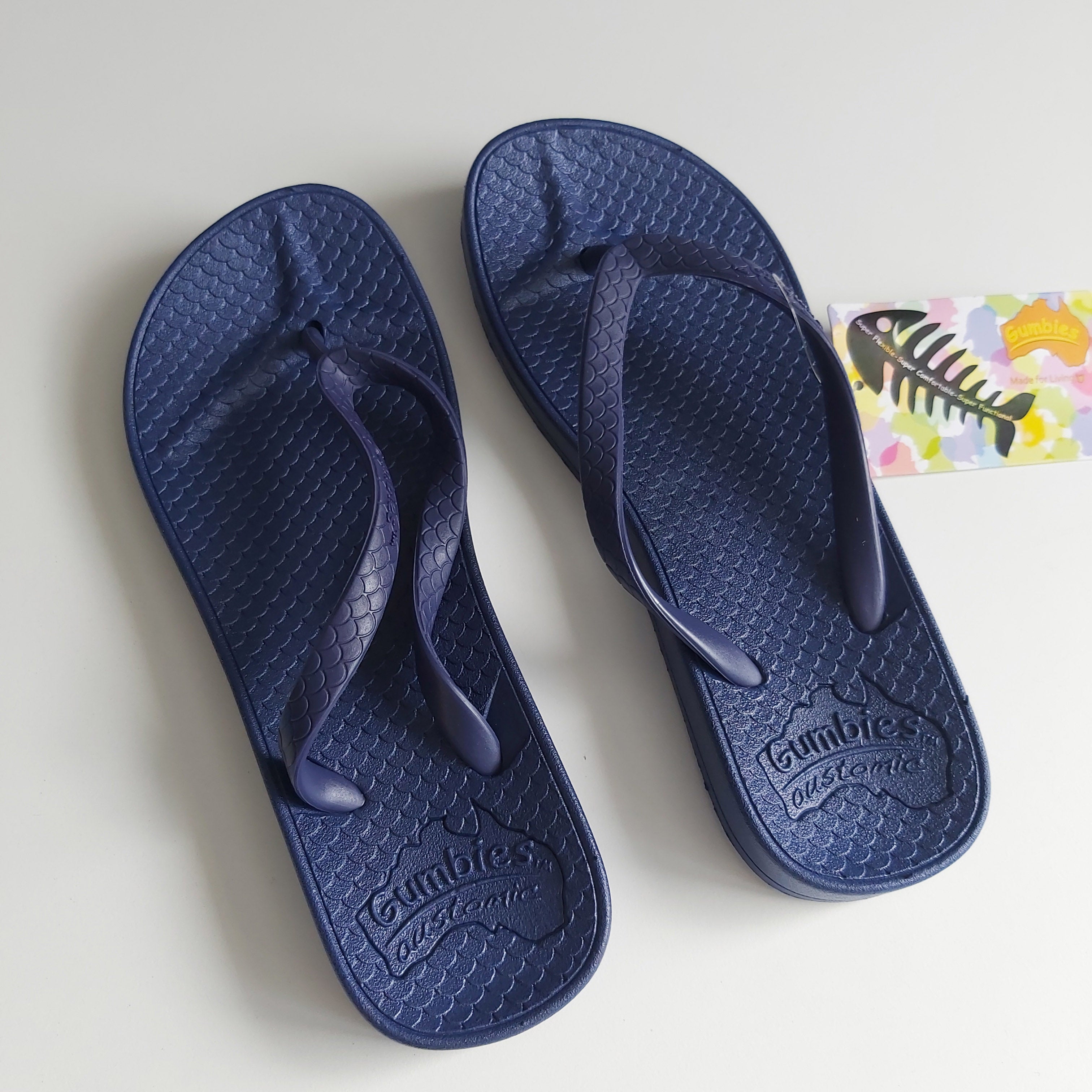 Gumbies Flip Flops -Blue UK Size 2/3